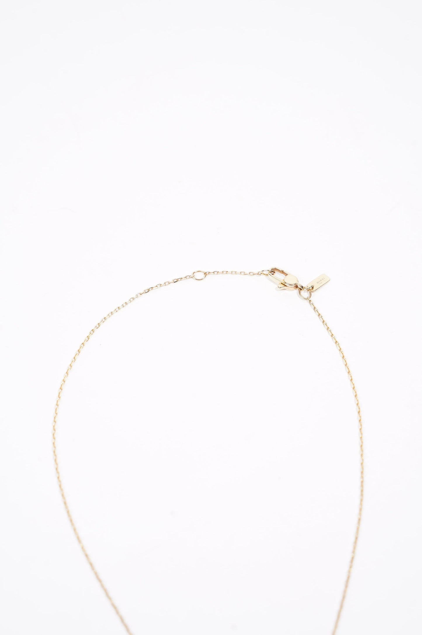 Gucci Womens GG Icon Necklace 18k Gold