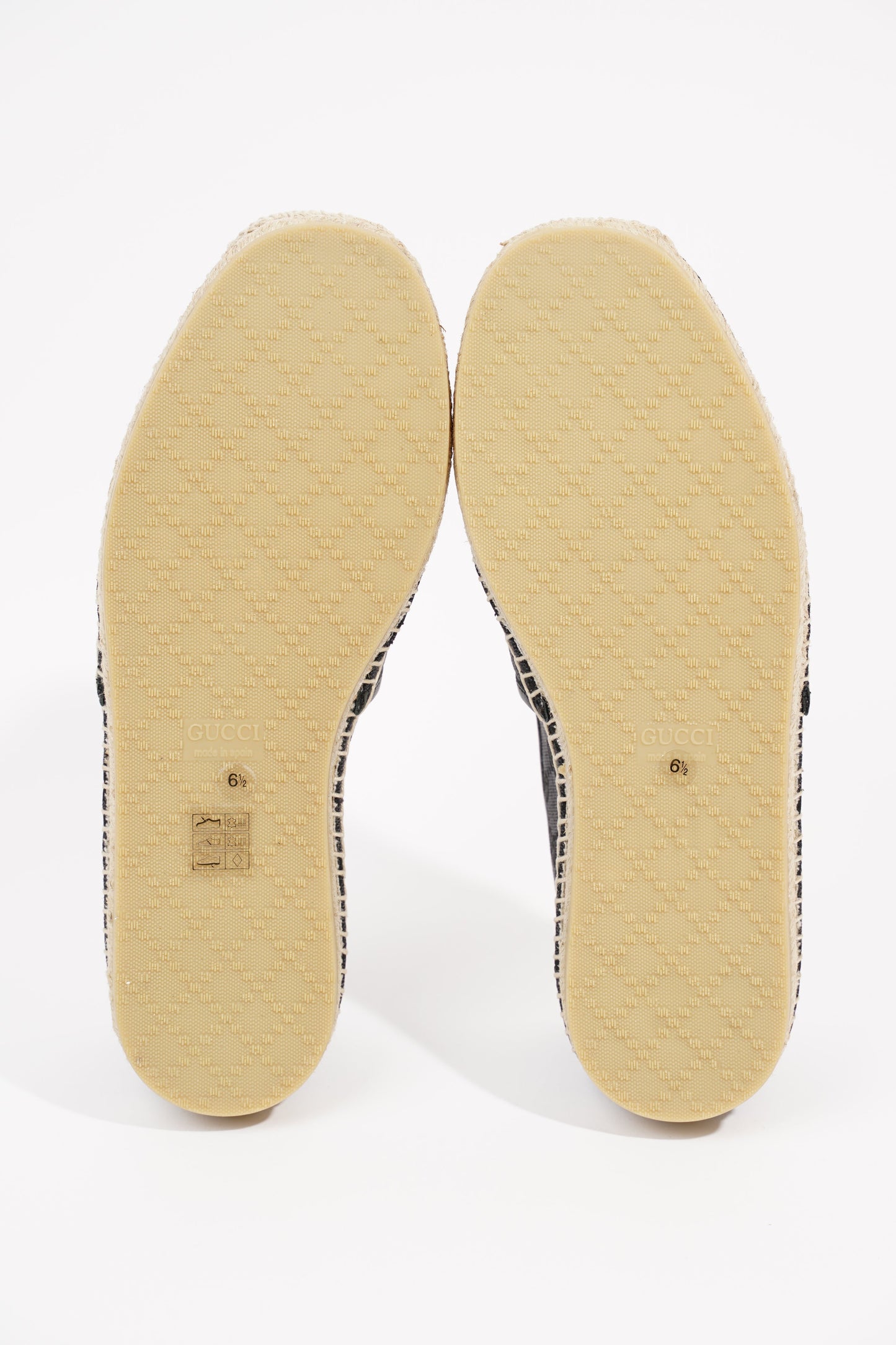 Gucci Womens Espadrilles Black EU 39.5 / UK 6.5