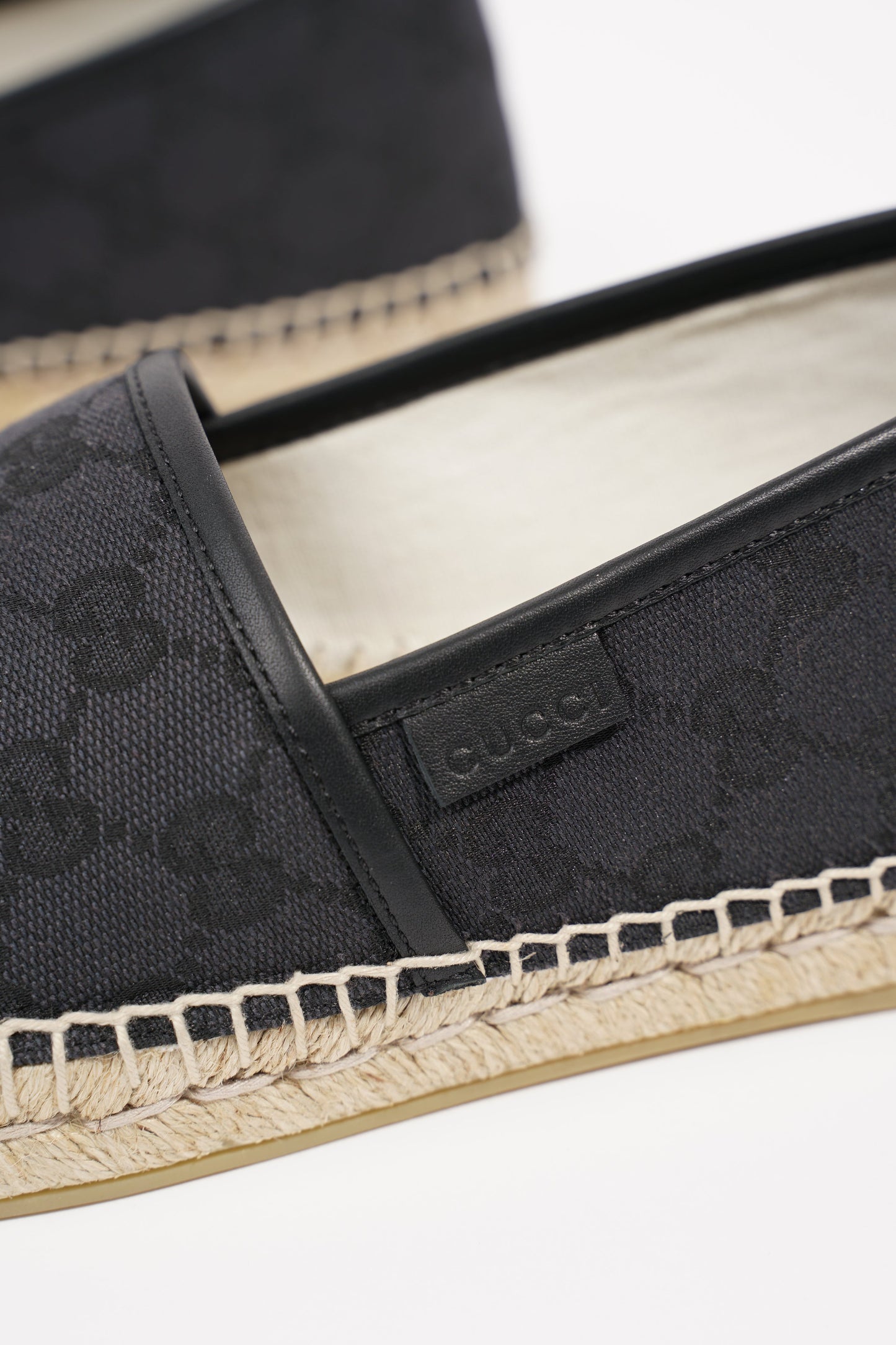 Gucci Womens Espadrilles Black EU 39.5 / UK 6.5