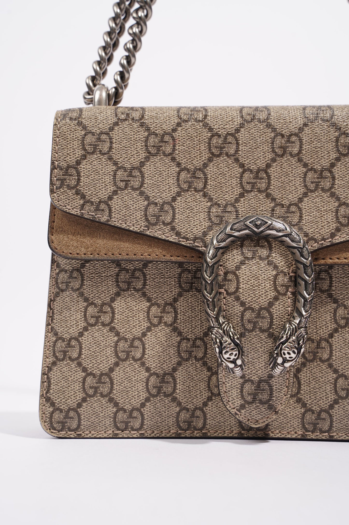 Gucci Dionysus GG Supreme Bag Brown Canvas Mini
