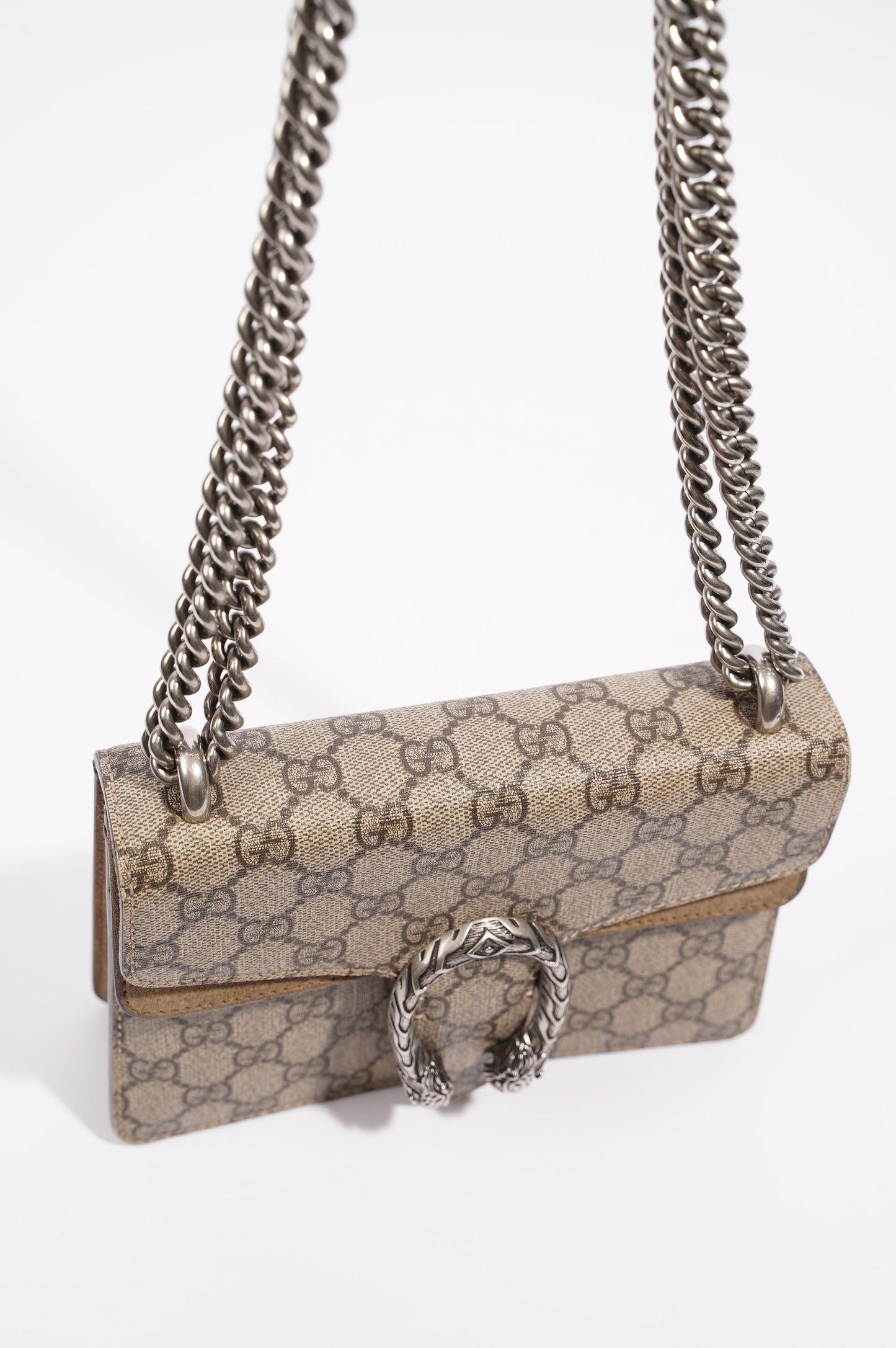 Gucci Dionysus GG Supreme Bag Brown Canvas Mini
