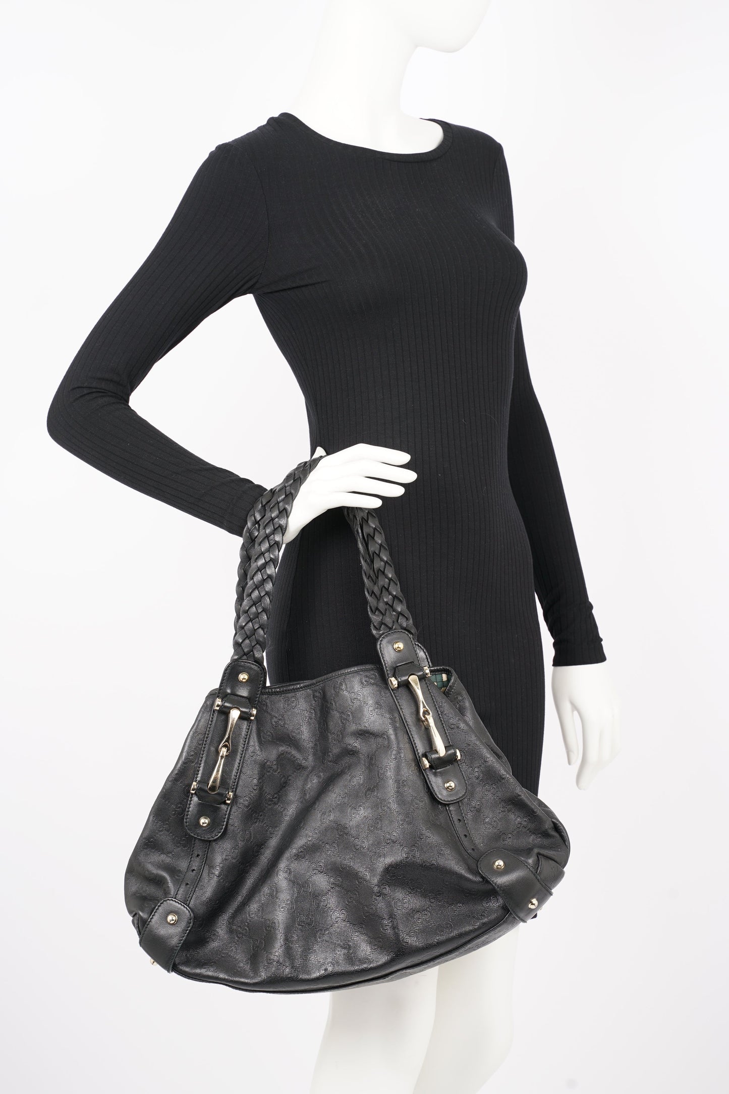 Gucci Womens Pelham Bag Black Leather