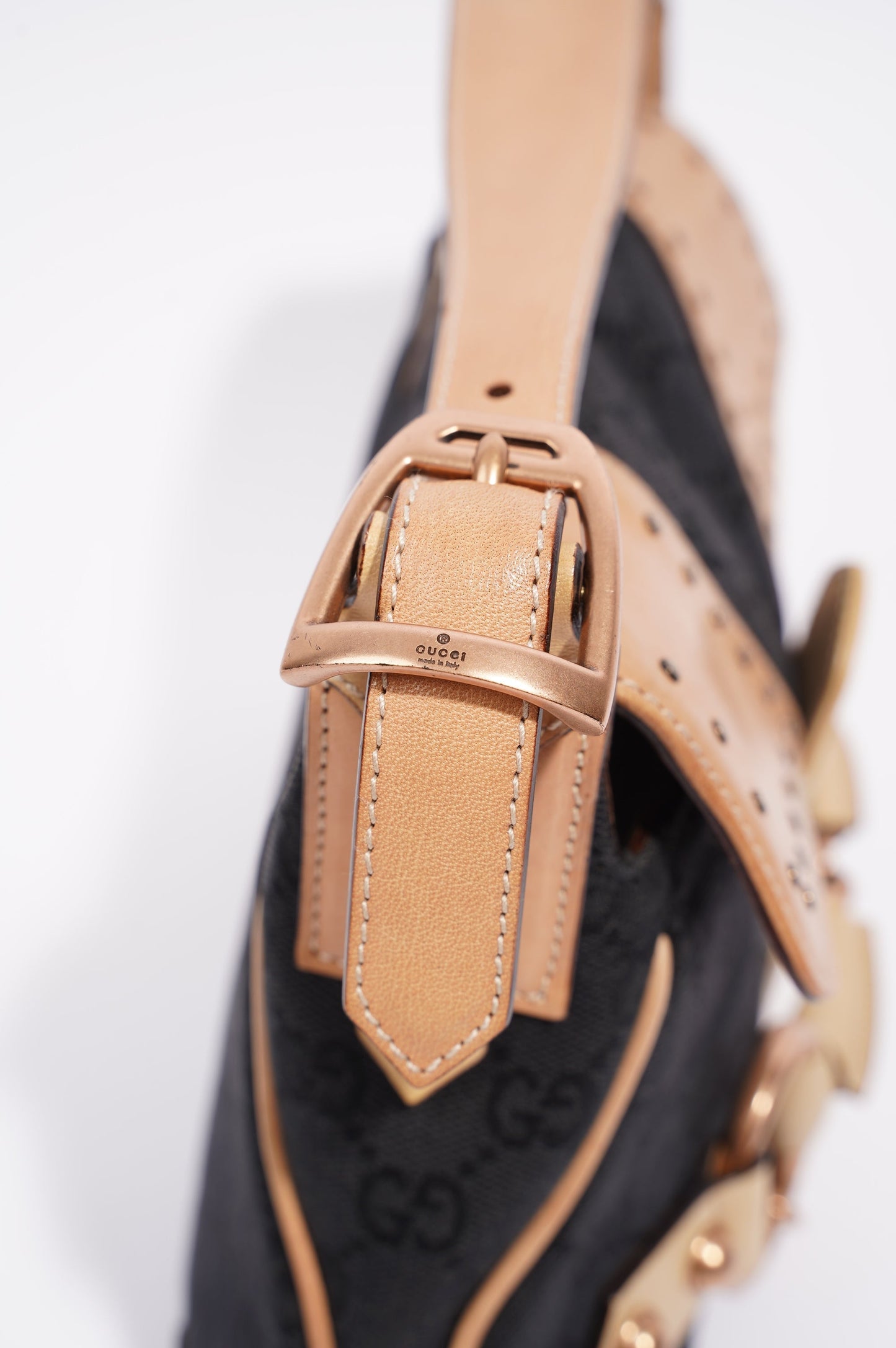 Gucci Womens Vintage Sac A Main Black / Brown