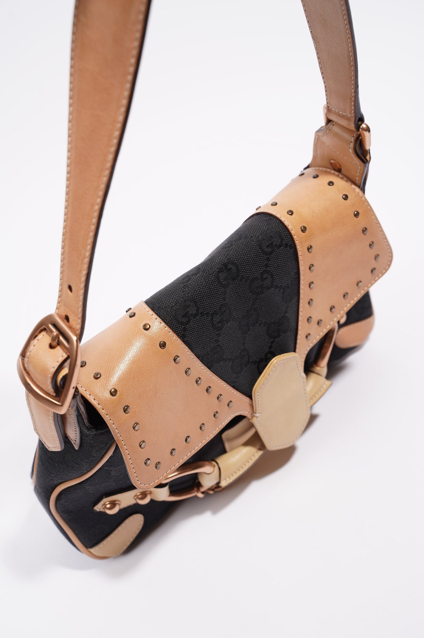 Gucci Womens Vintage Sac A Main Black / Brown