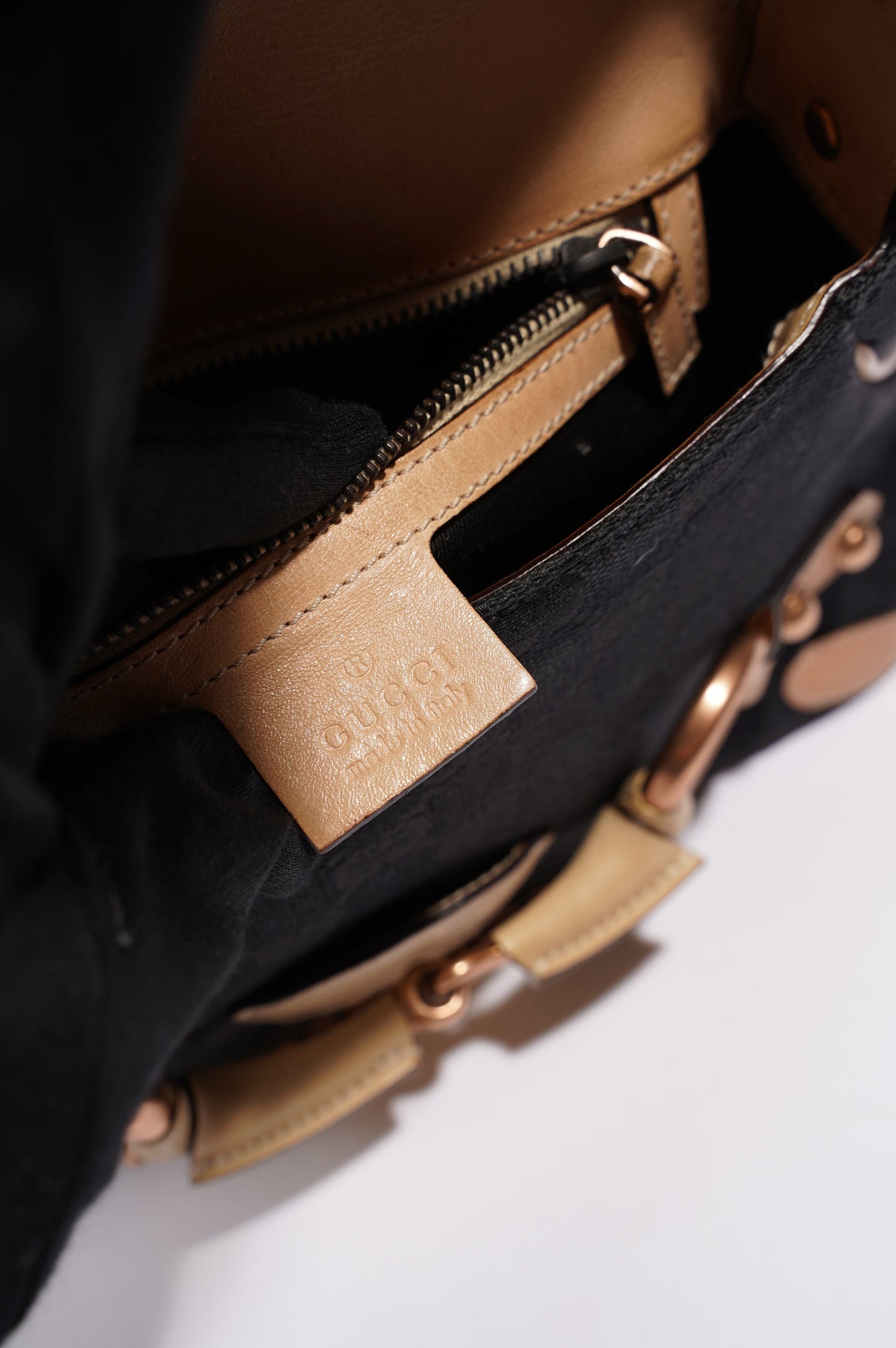 Gucci Womens Vintage Sac A Main Black / Brown