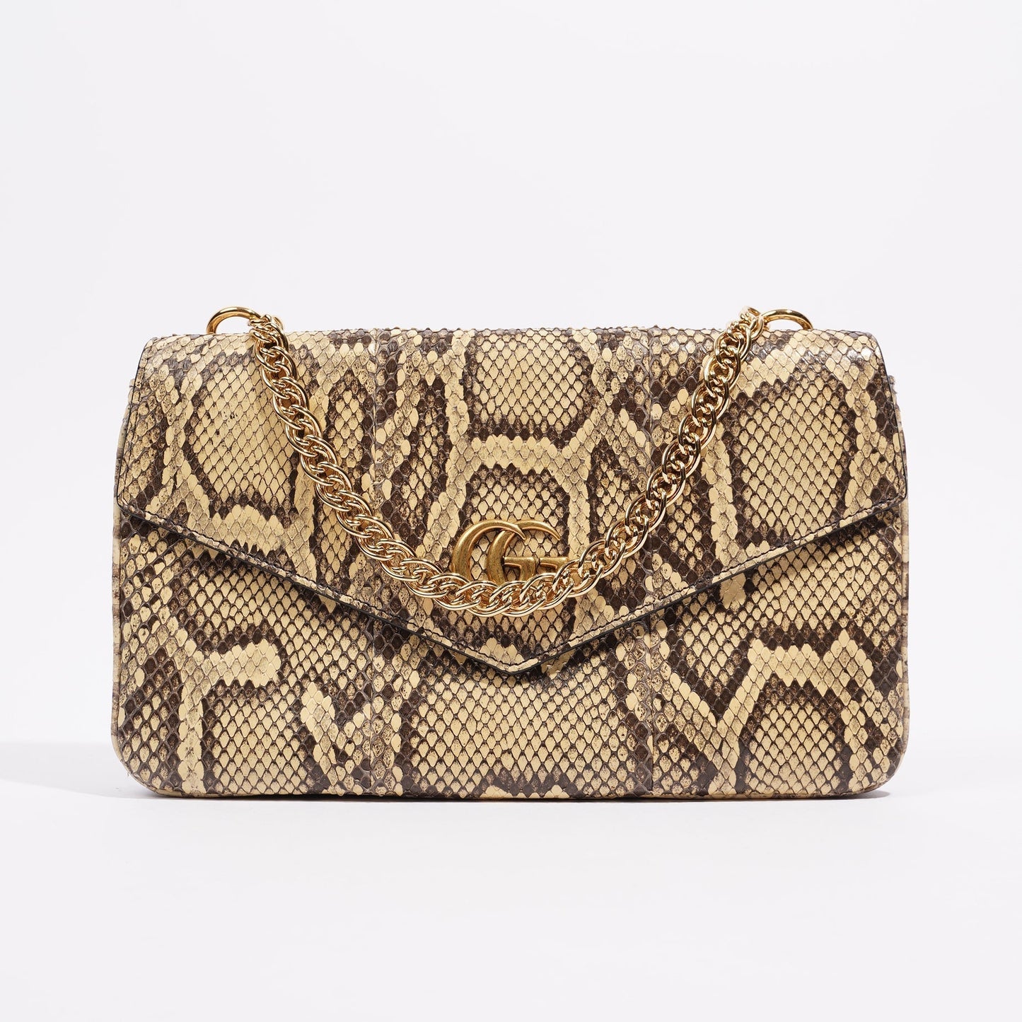 Gucci Womens Thiara Double Bag Black / Python