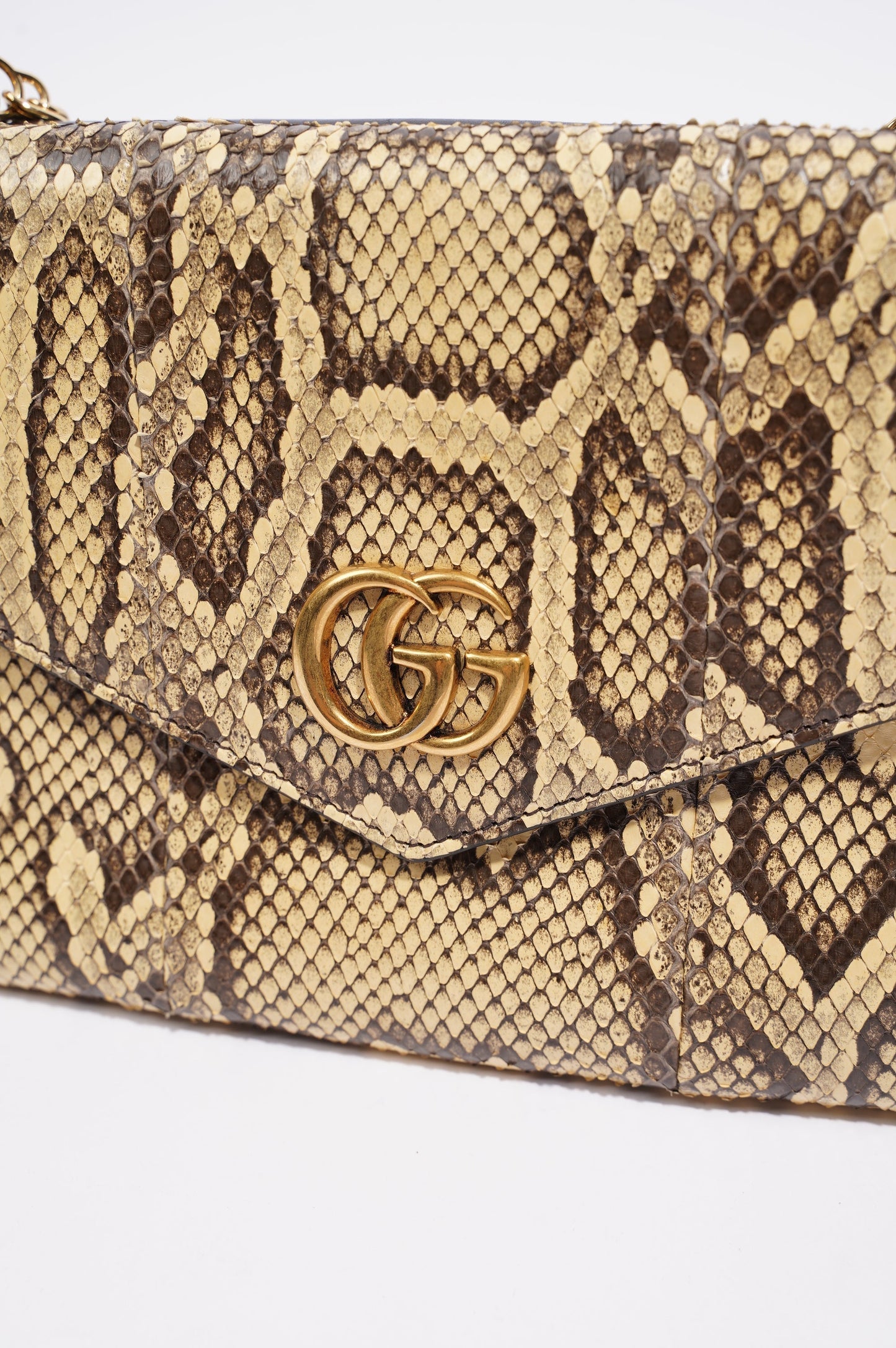 Gucci Womens Thiara Double Bag Black / Python