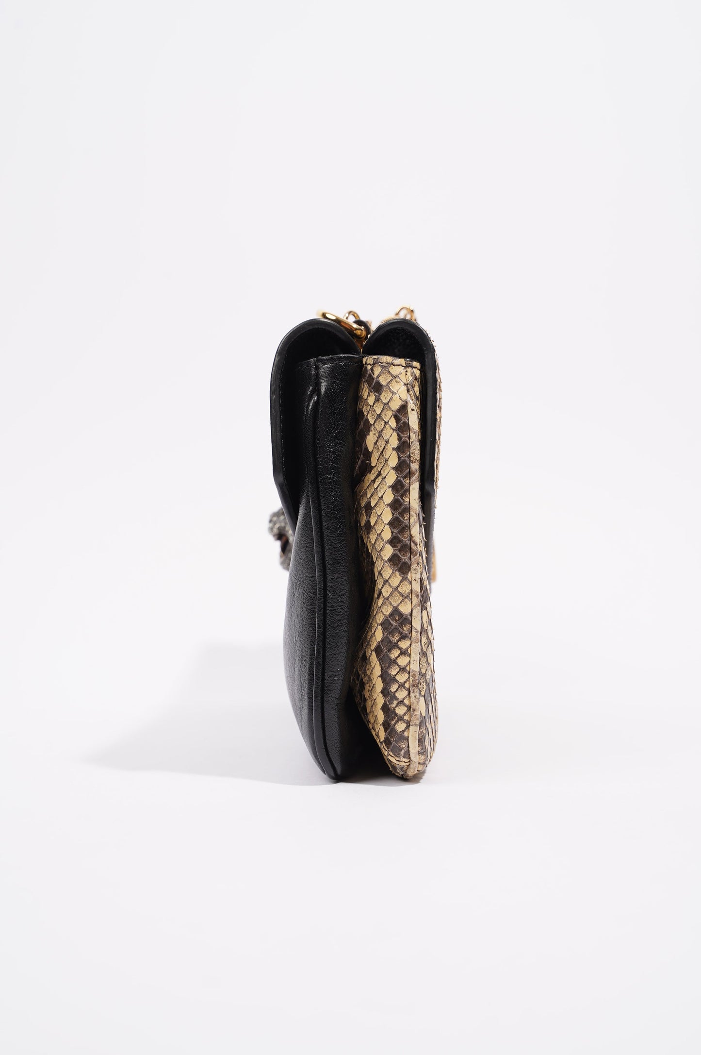 Gucci Womens Thiara Double Bag Black / Python
