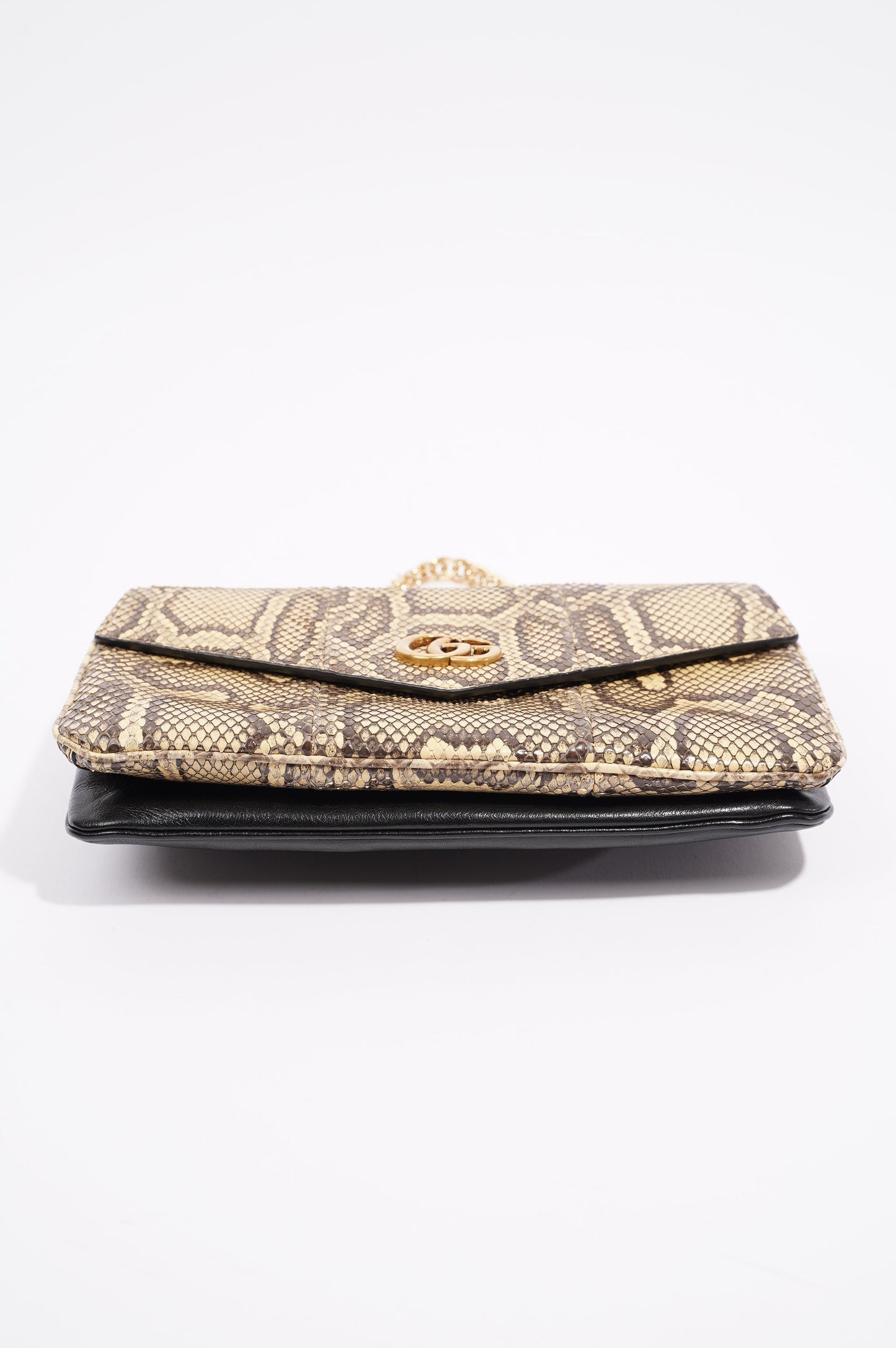 Gucci Womens Thiara Double Bag Black / Python