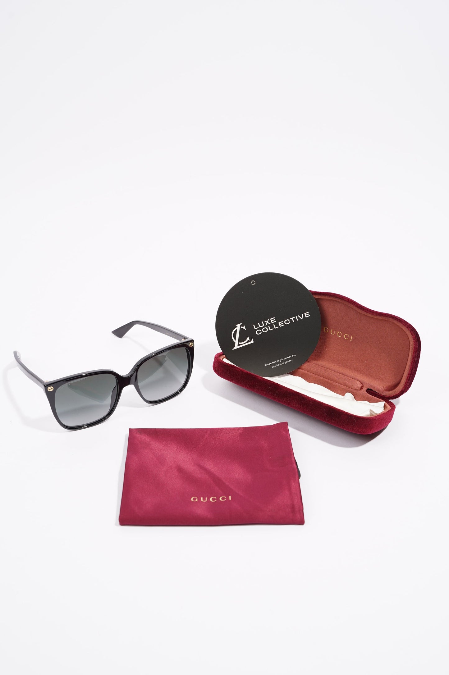 Gucci Womens GG0022S Sunglasses Black 140