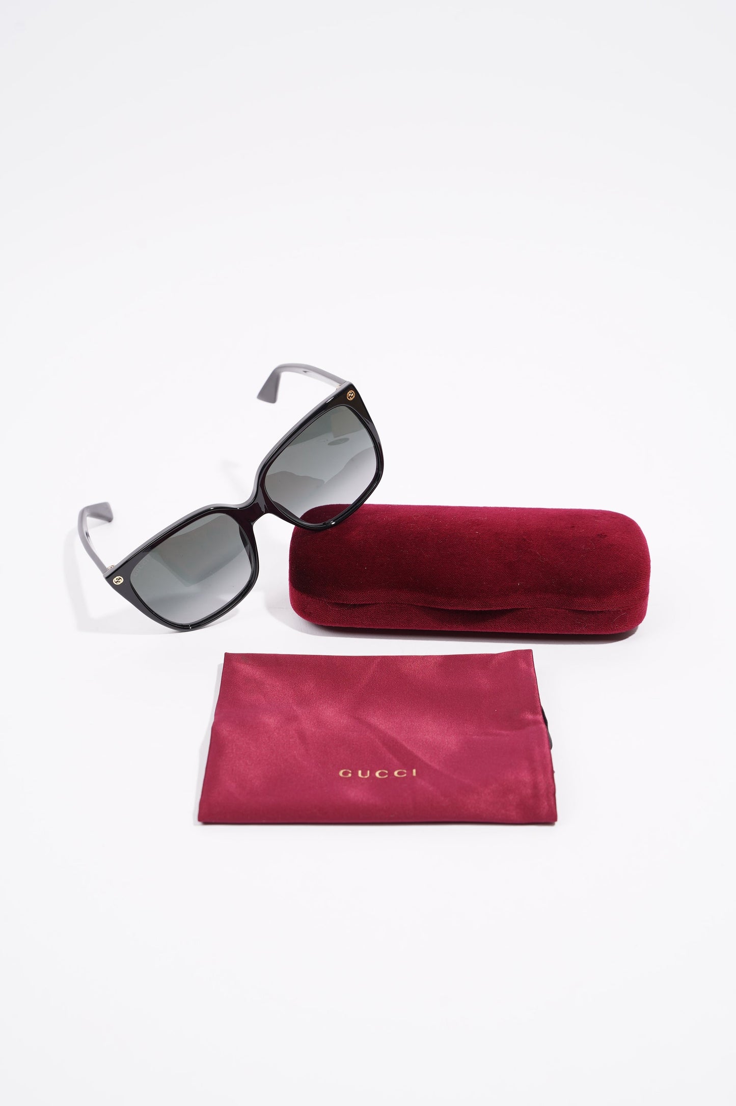 Gucci Womens GG0022S Sunglasses Black 140