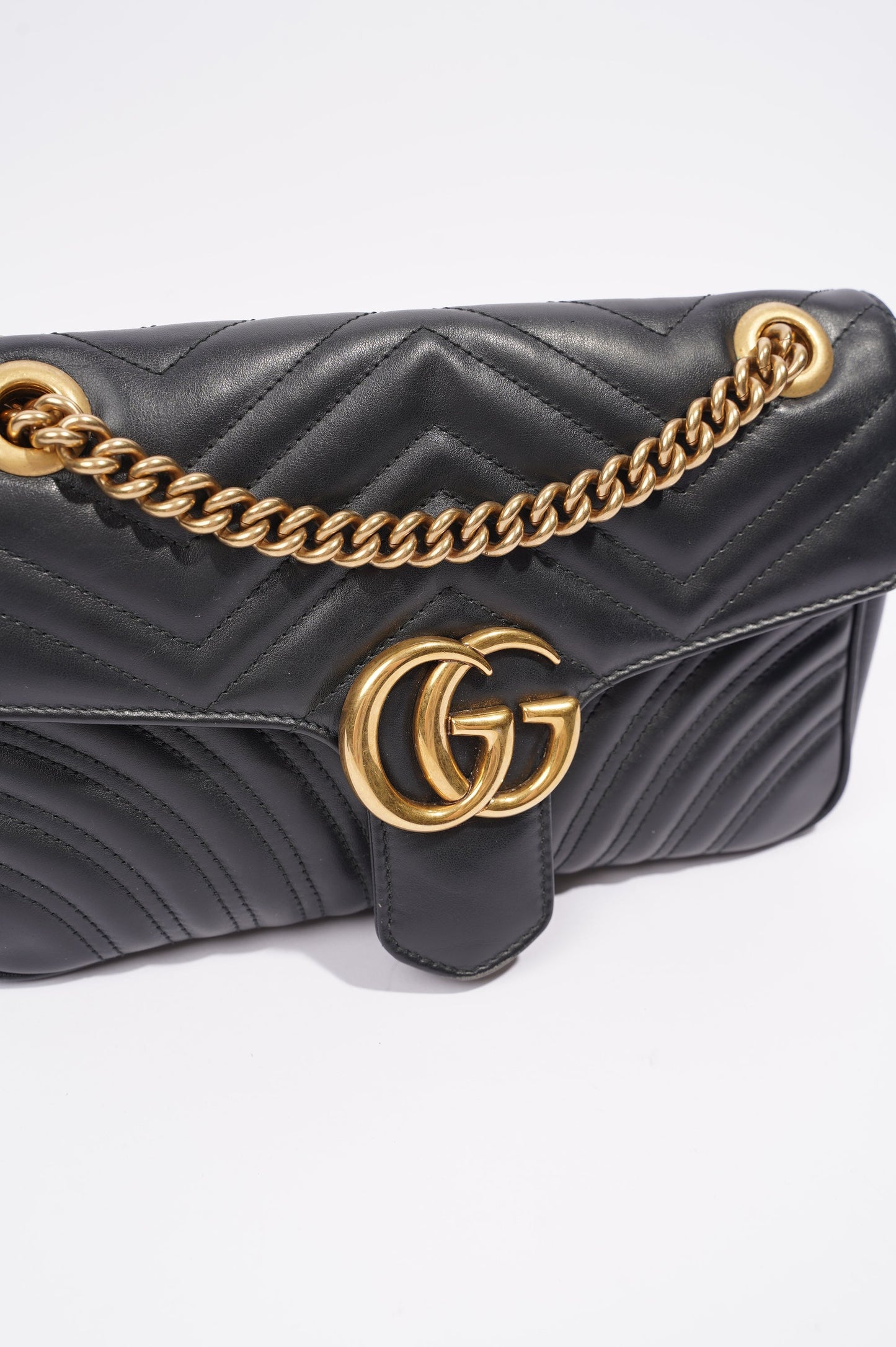 Gucci GG Marmont Bag Black Leather Small