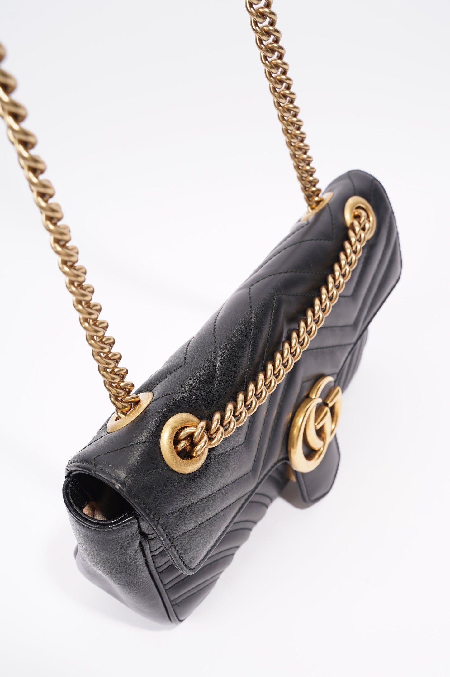 Gucci GG Marmont Bag Black Leather Small