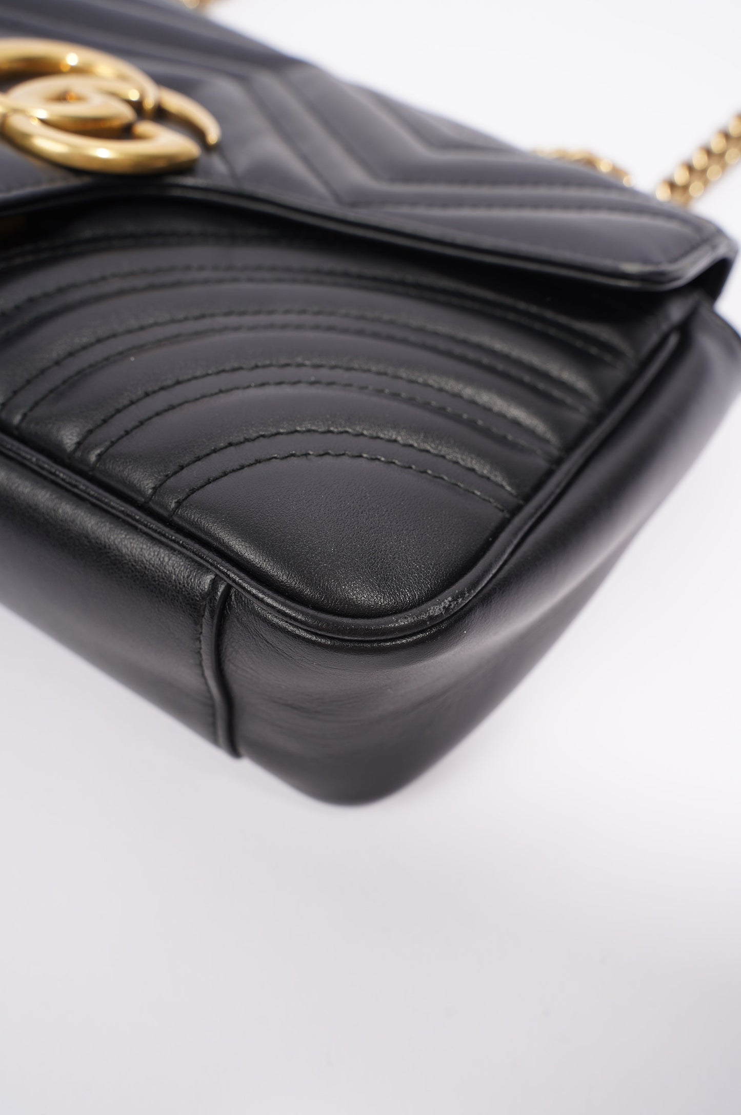 Gucci GG Marmont Bag Black Leather Small