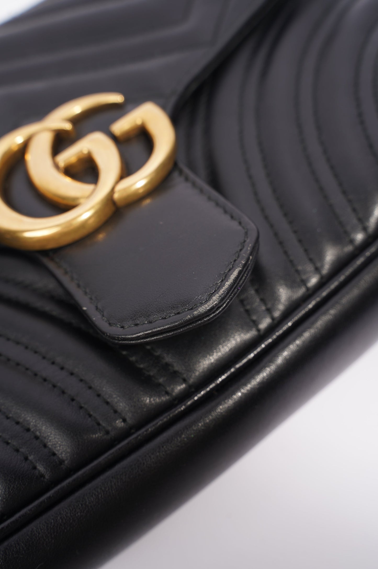 Gucci GG Marmont Bag Black Leather Small