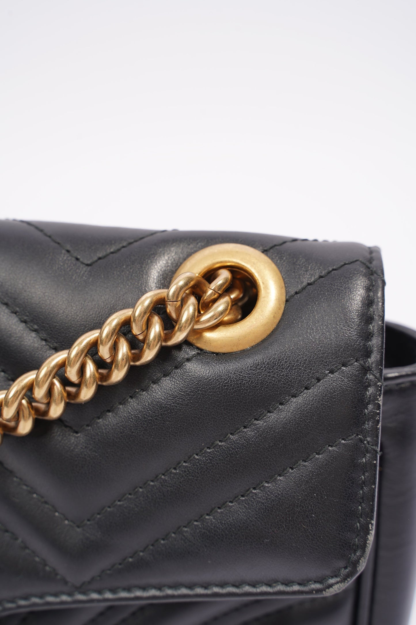 Gucci GG Marmont Bag Black Leather Small