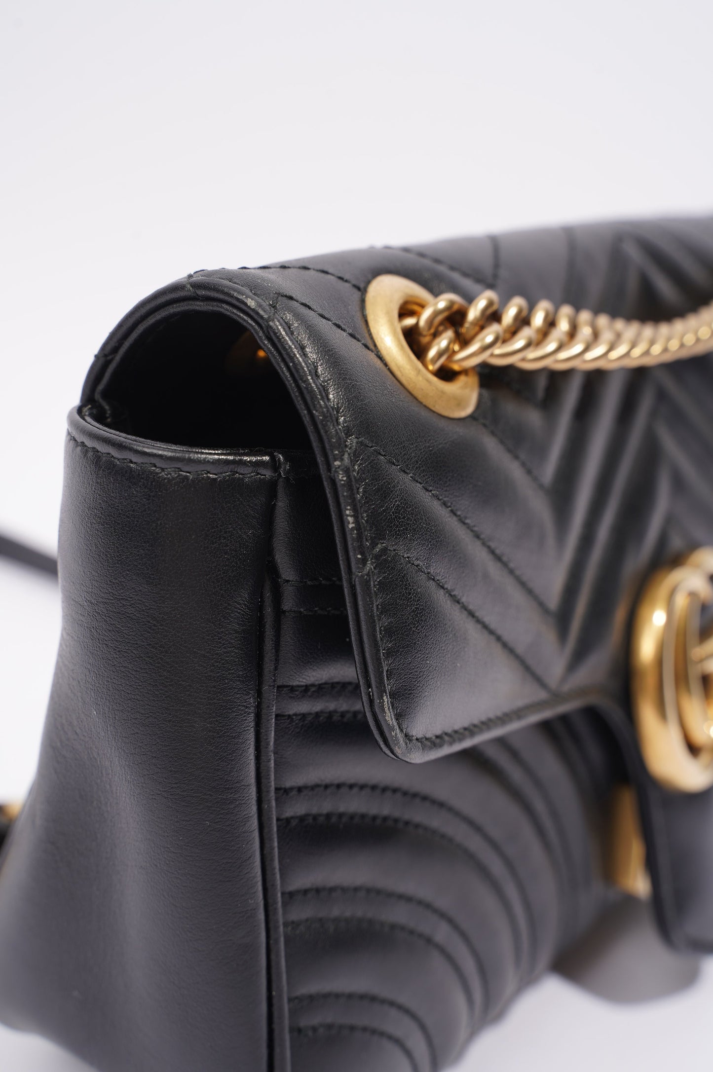 Gucci GG Marmont Bag Black Leather Small