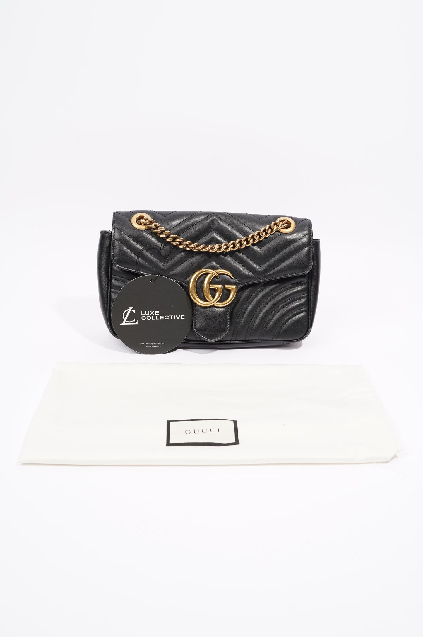 Gucci GG Marmont Bag Black Leather Small