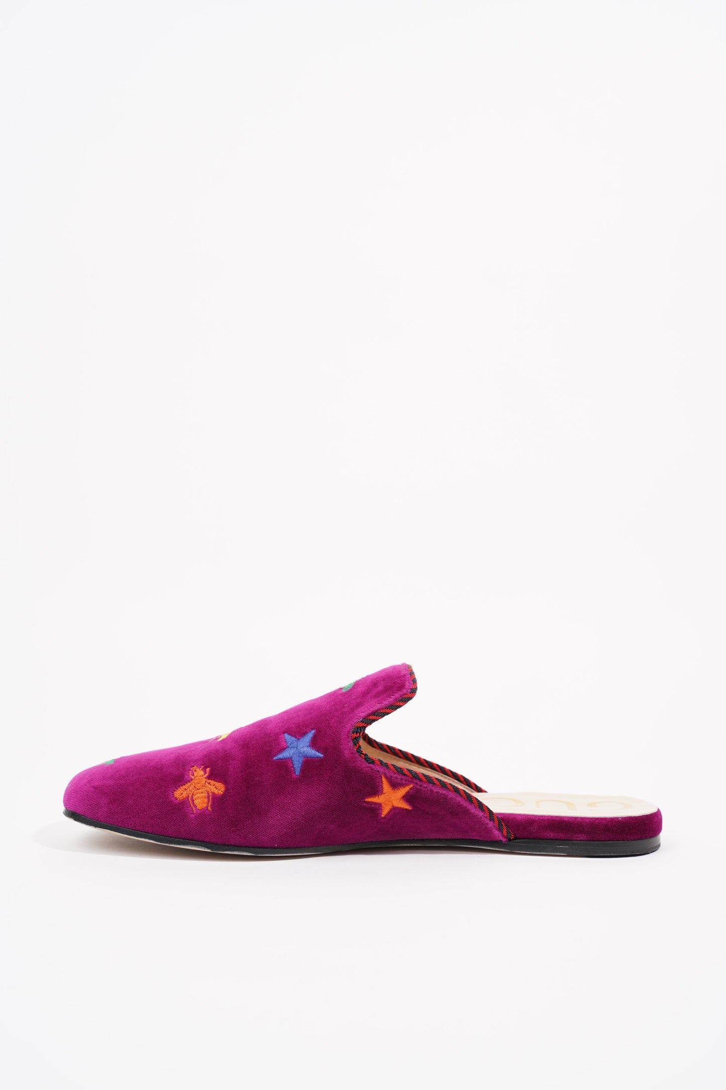 Gucci Womens Princetown Mule Purple Velvet EU 37 / UK 4