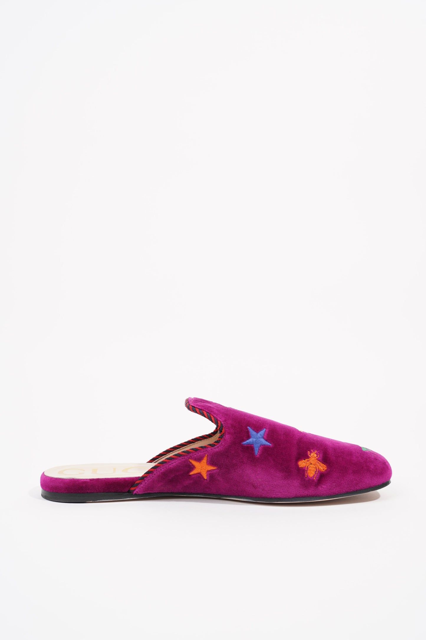 Gucci Womens Princetown Mule Purple Velvet EU 37 / UK 4