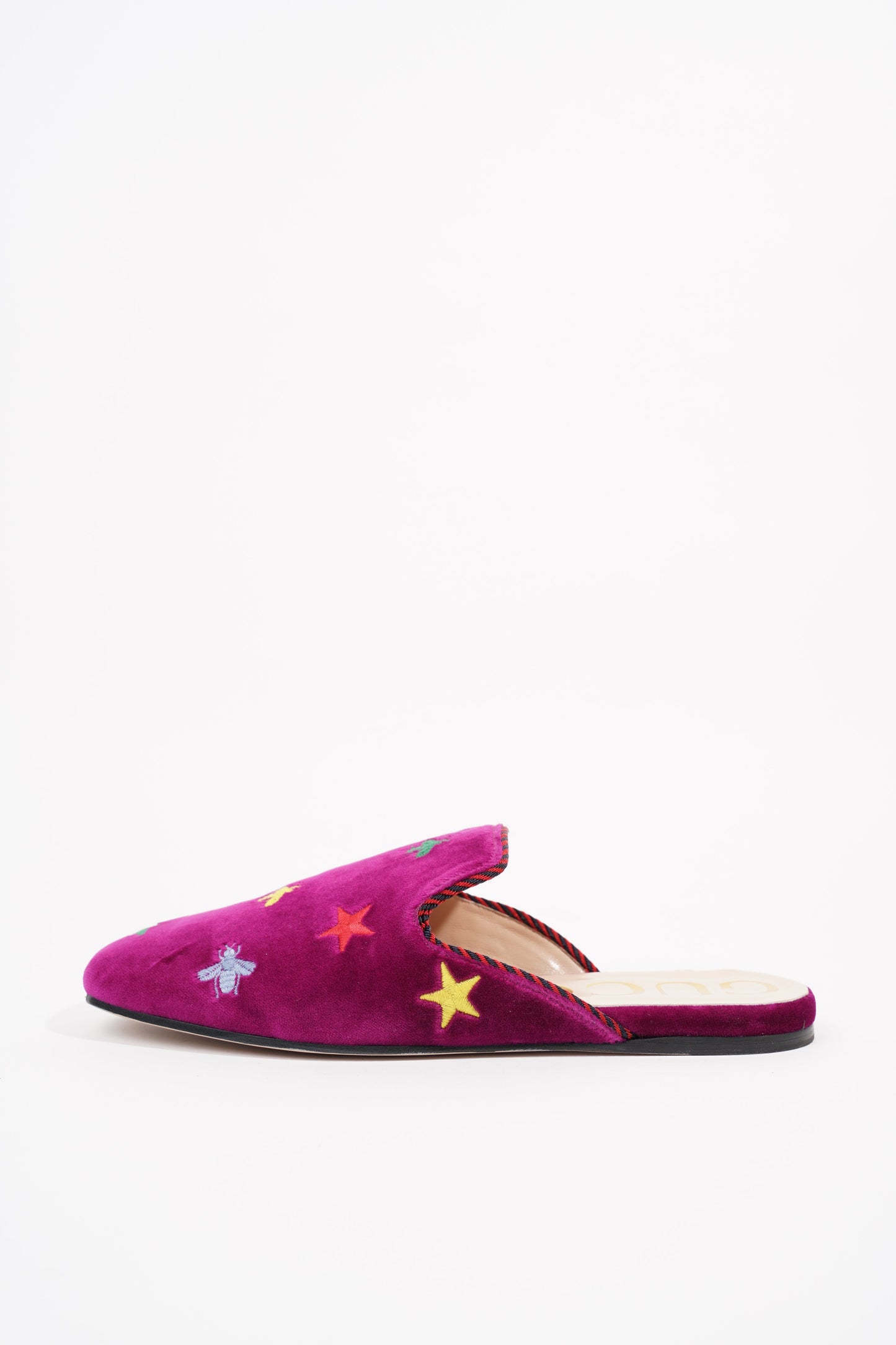 Gucci Womens Princetown Mule Purple Velvet EU 37 / UK 4