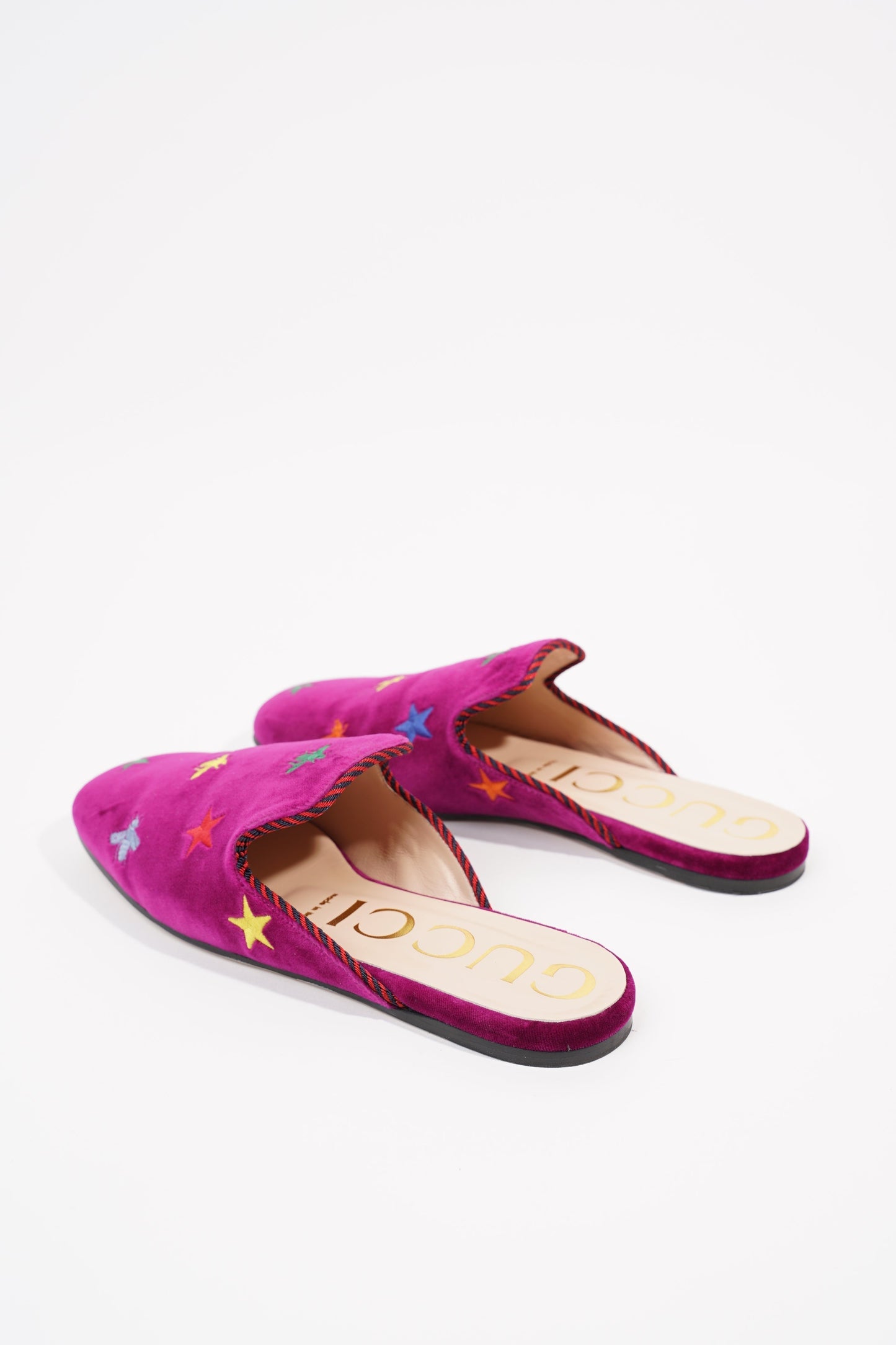 Gucci Womens Princetown Mule Purple Velvet EU 37 / UK 4