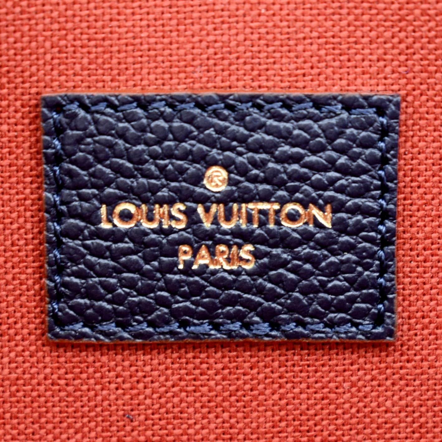 Louis Vuitton  Felicie Monogram Empreinte Pochette Crossbody Bag Blue