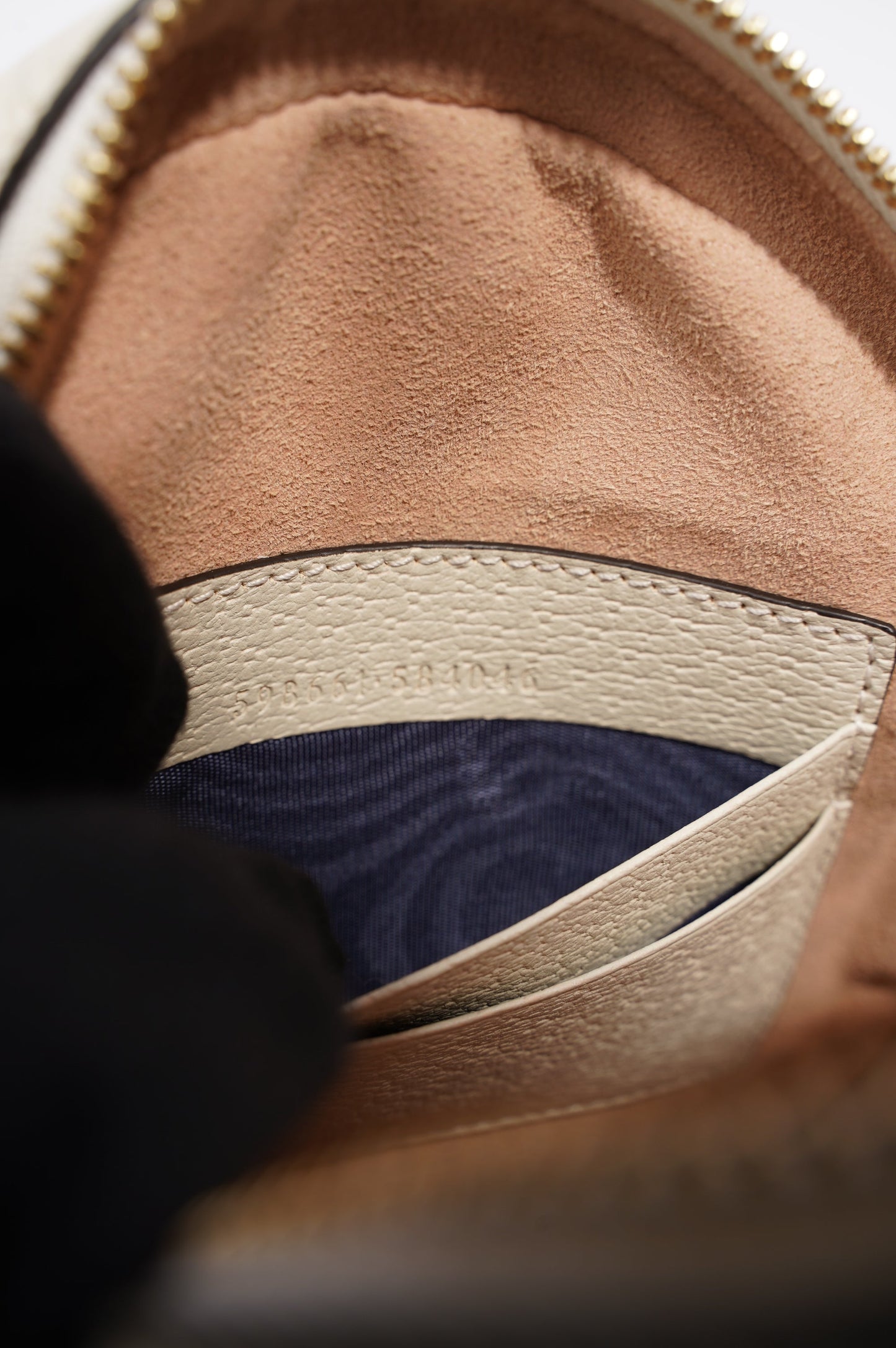 Gucci Ophidia GG Round Backpack Cream Mini