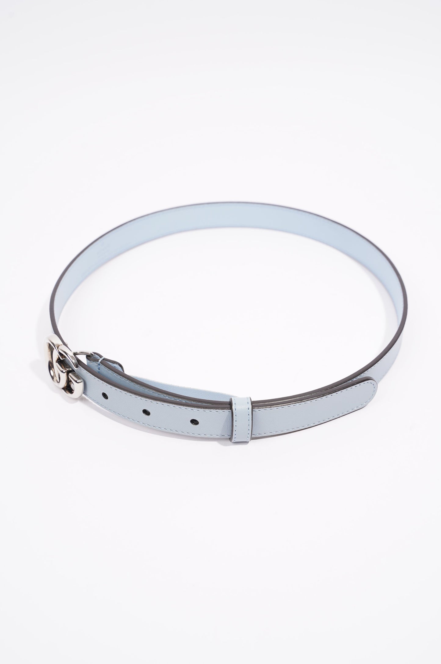 Gucci GG Marmont Belt Blue Leather 70cm - 28"
