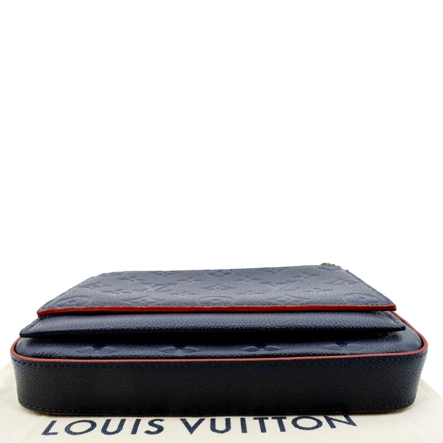 Louis Vuitton  Felicie Monogram Empreinte Pochette Crossbody Bag Blue