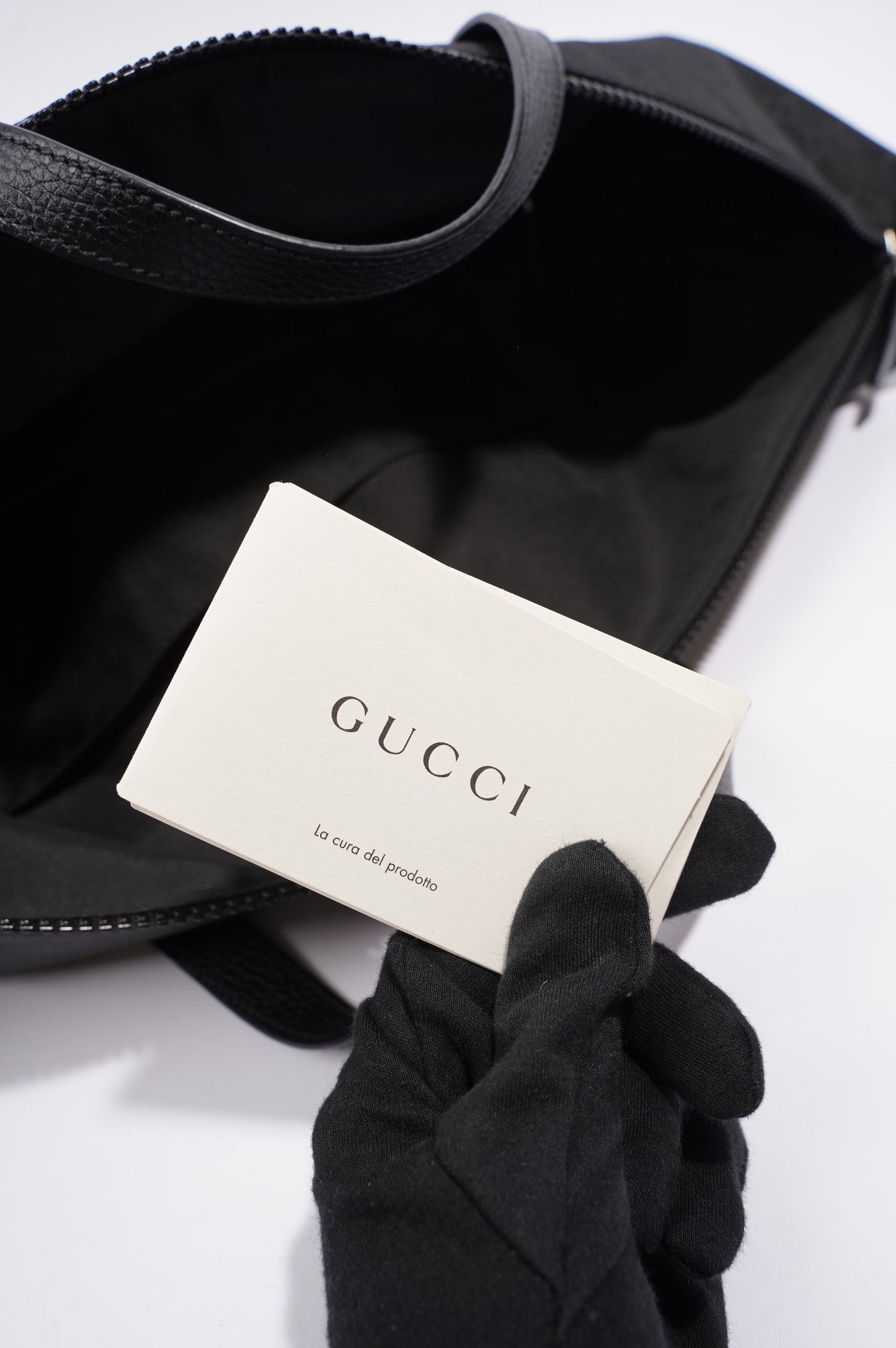 Gucci Mens Duffle Bag Grey Canvas XL