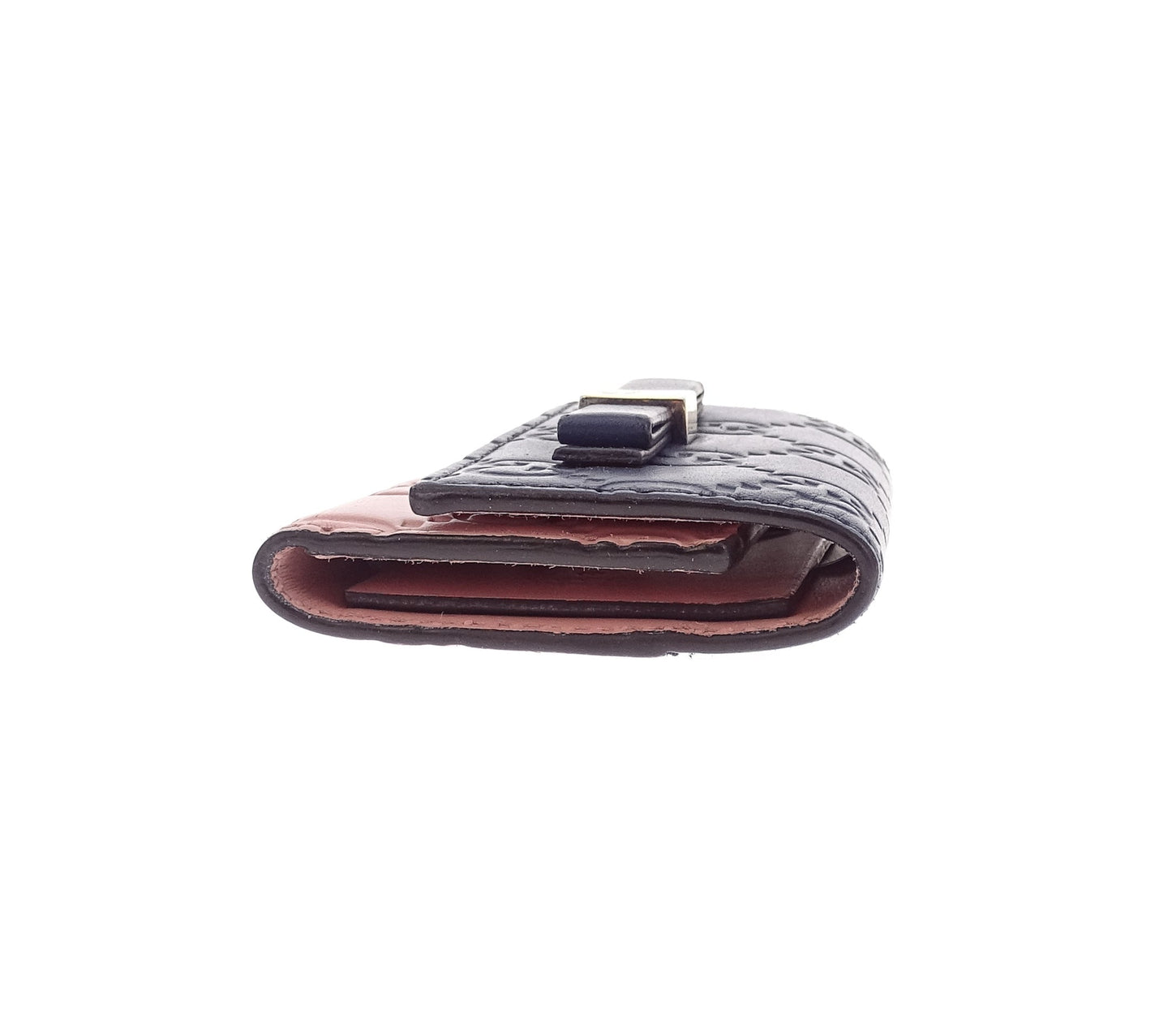 Gucci Guccissima Navy & Pink 6 Key Case