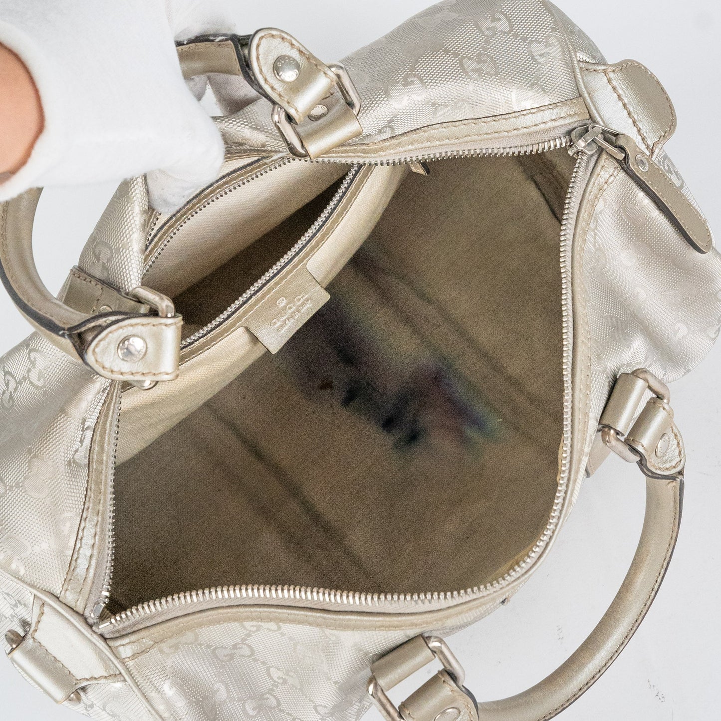 Gucci Boston Bag Silver