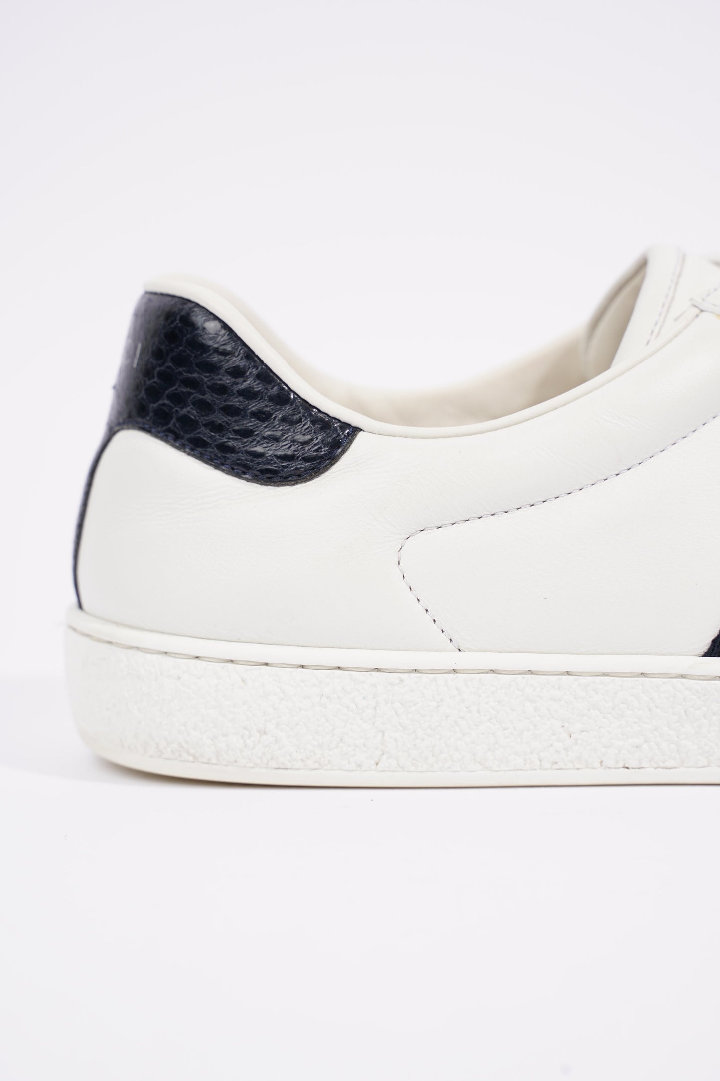 Gucci Mens Ace White / Navy / Red EU 44.5 / UK 10.5