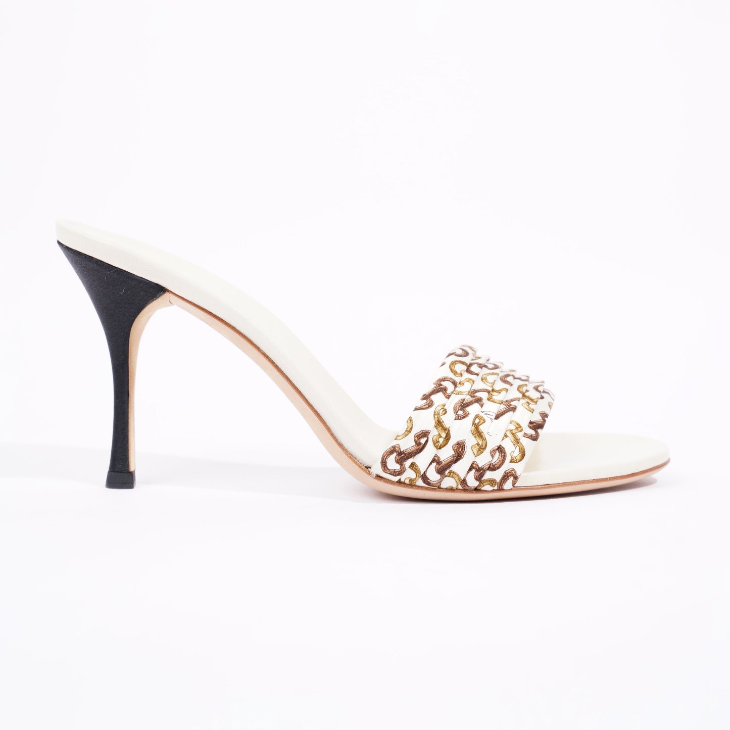 Gucci Womens Christelle Fabric Mule White EU 38 / UK 5