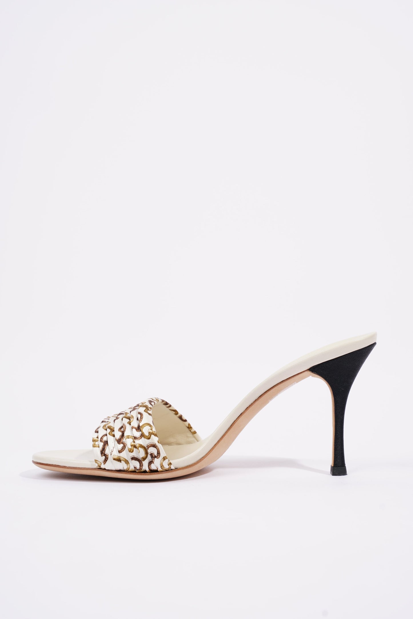 Gucci Womens Christelle Fabric Mule White EU 38 / UK 5
