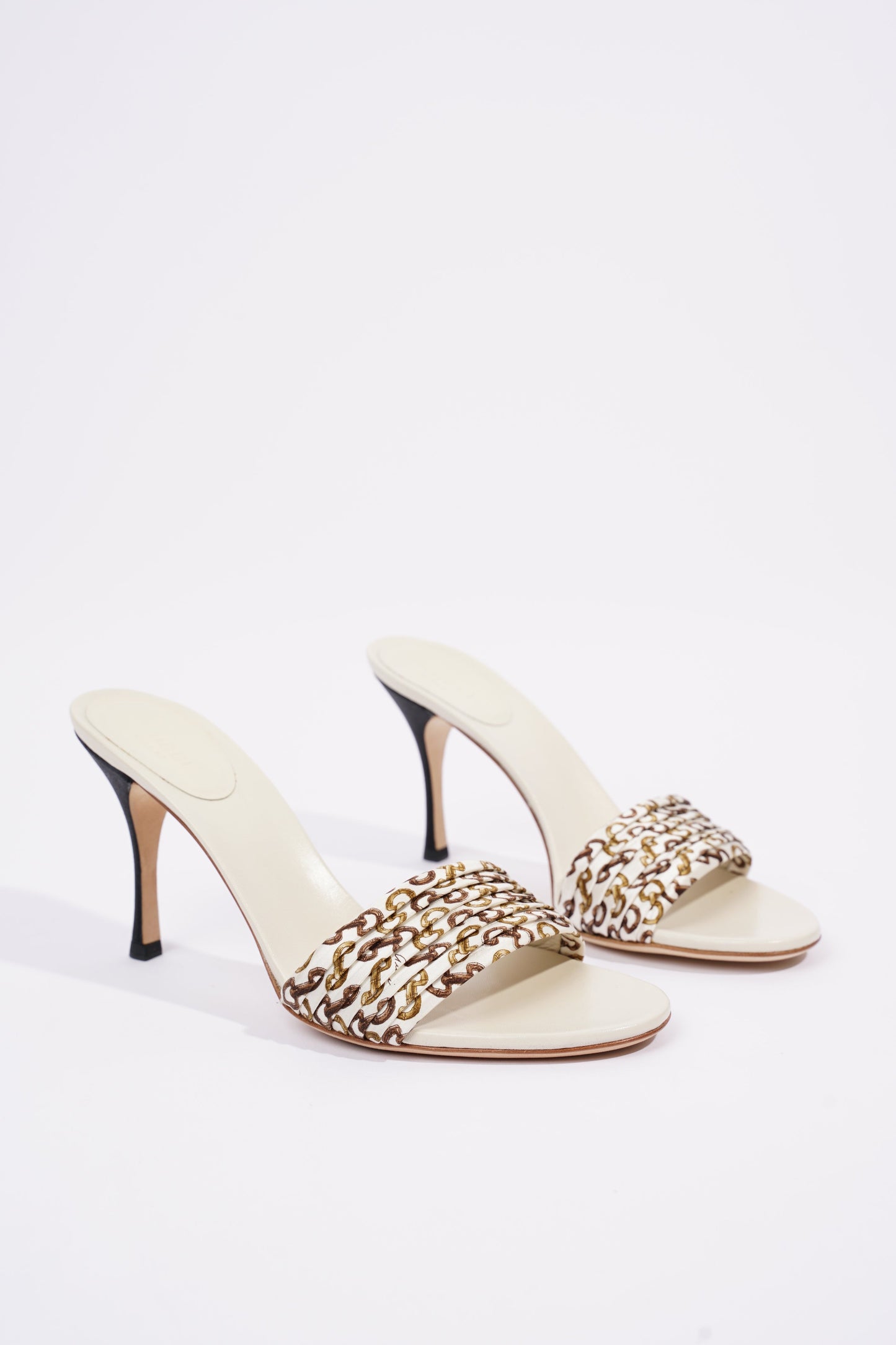 Gucci Womens Christelle Fabric Mule White EU 38 / UK 5
