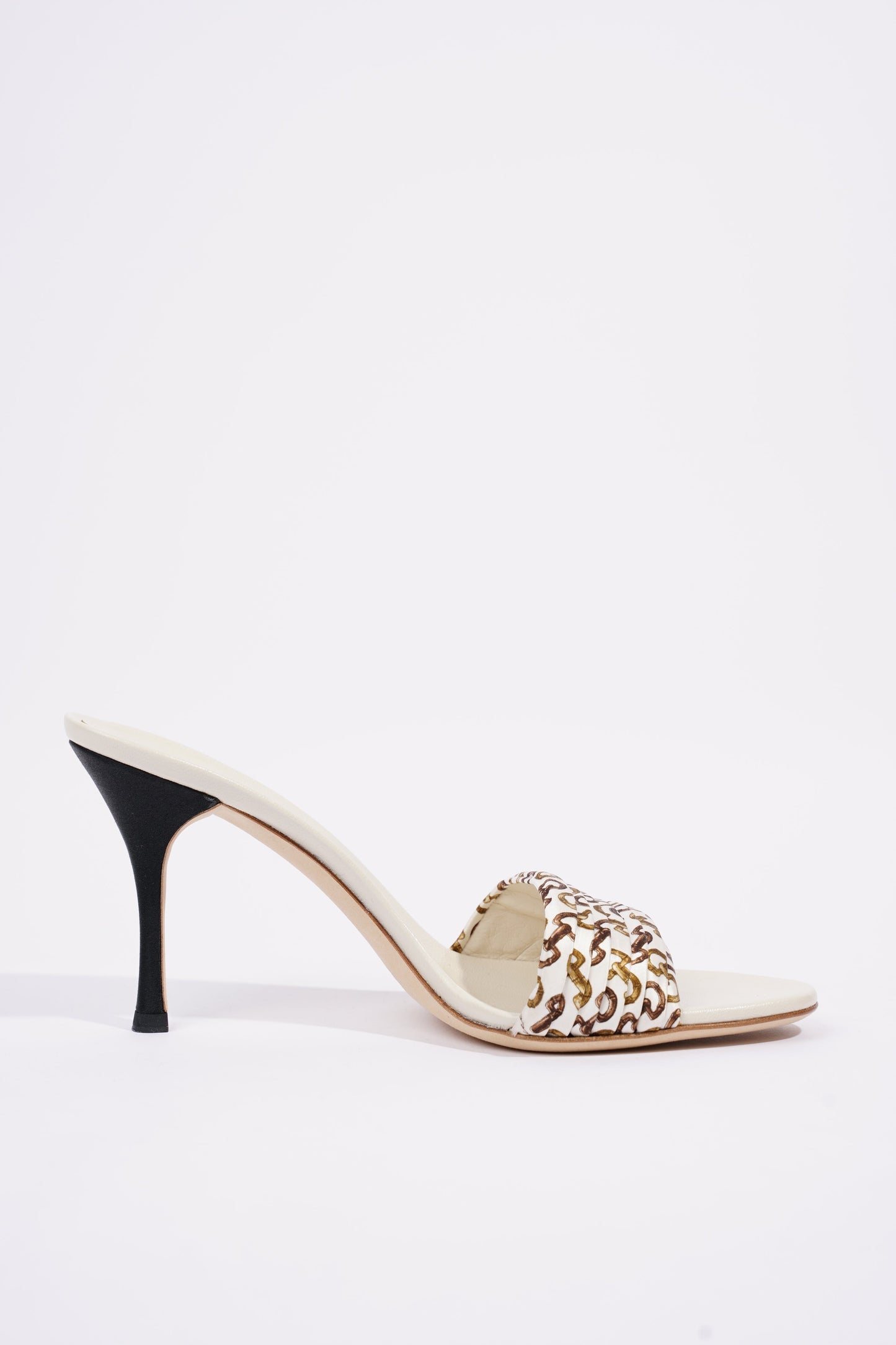 Gucci Womens Christelle Fabric Mule White EU 38 / UK 5
