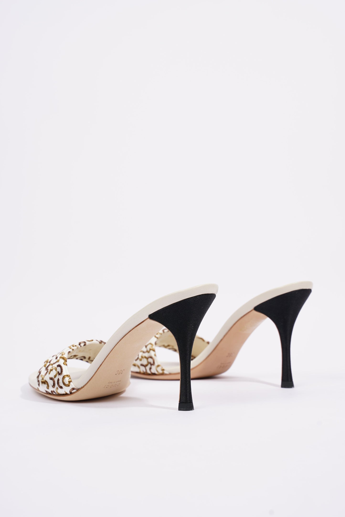 Gucci Womens Christelle Fabric Mule White EU 38 / UK 5
