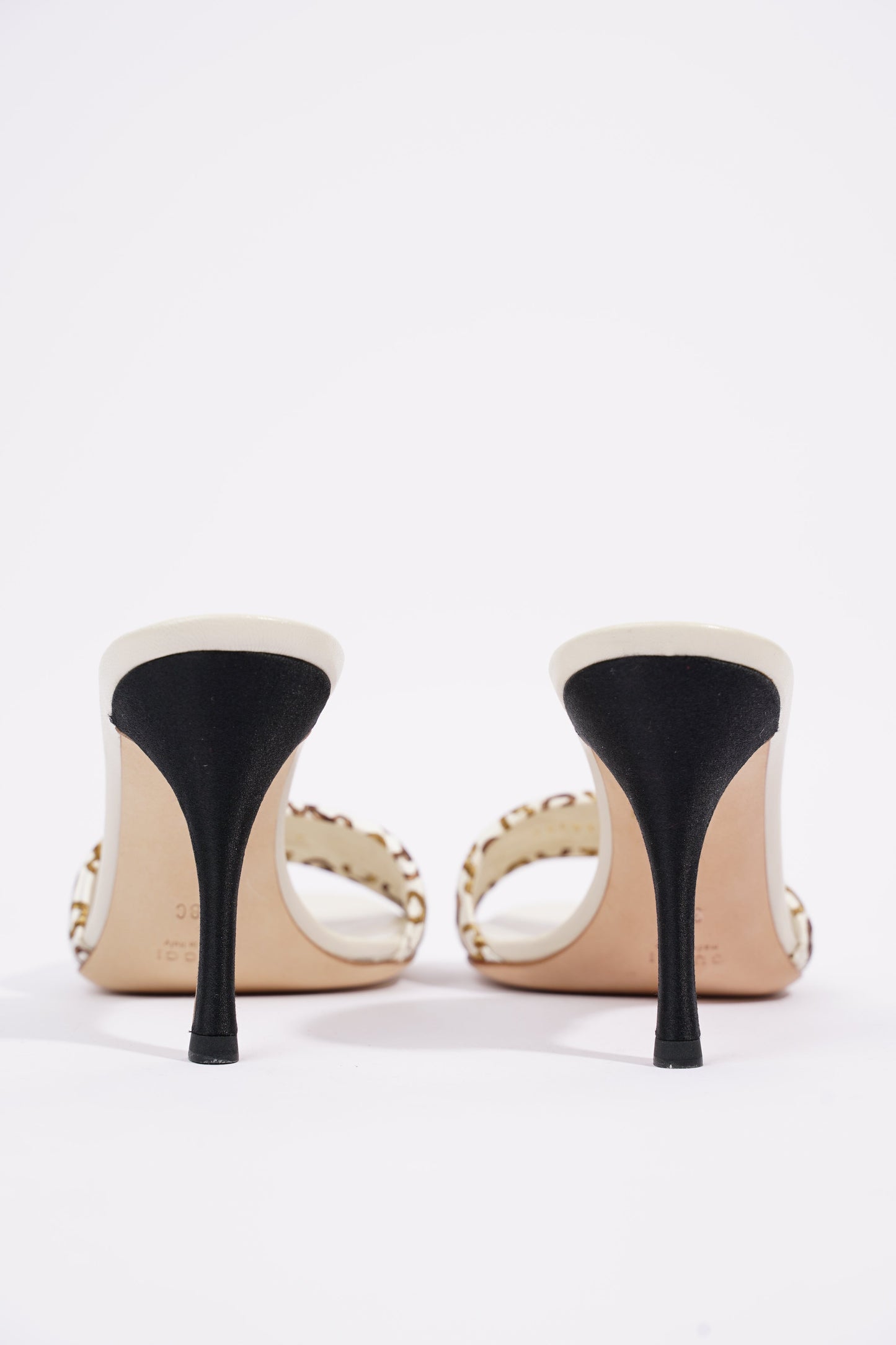 Gucci Womens Christelle Fabric Mule White EU 38 / UK 5