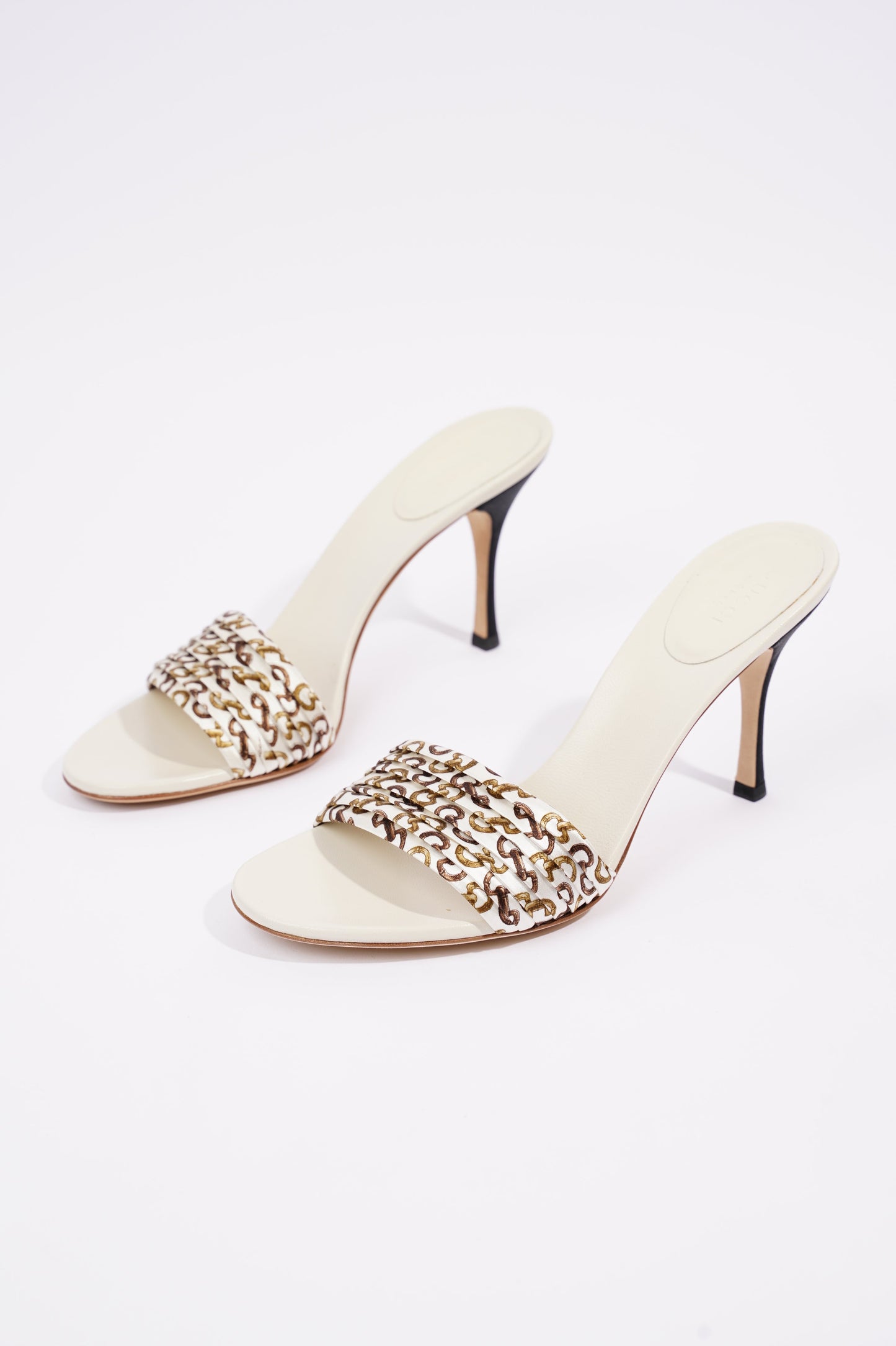 Gucci Womens Christelle Fabric Mule White EU 38 / UK 5