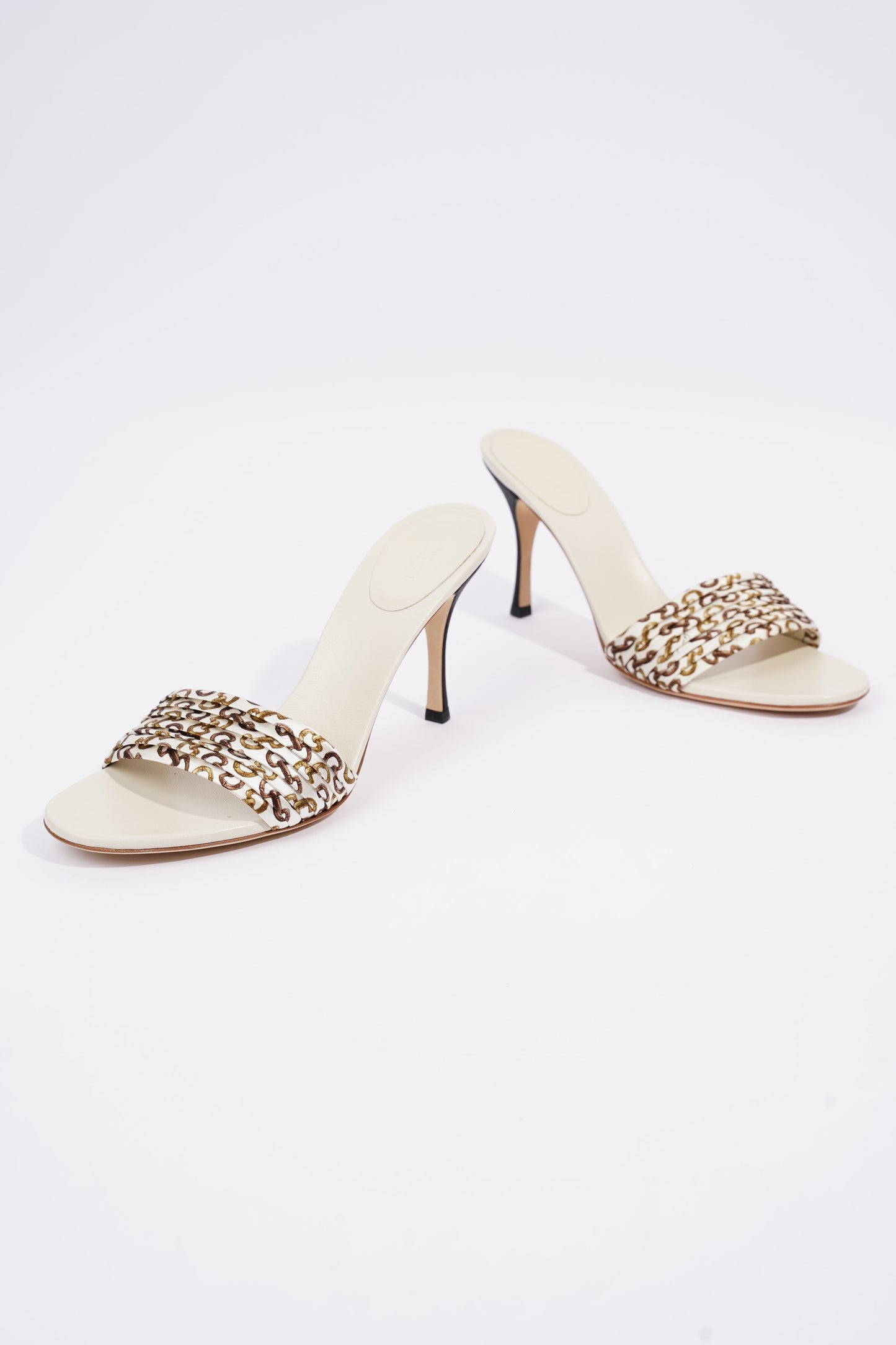 Gucci Womens Christelle Fabric Mule White EU 38 / UK 5
