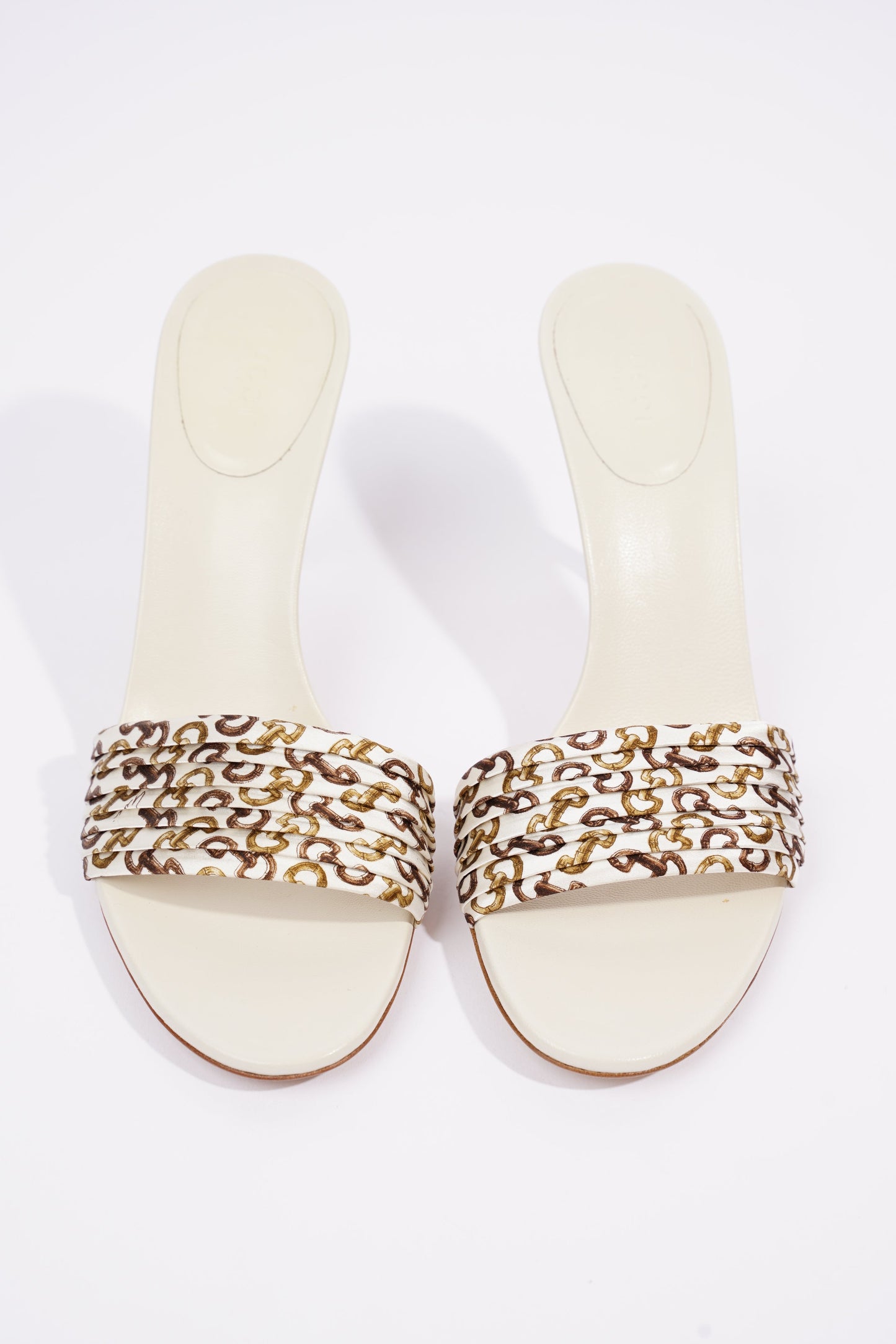Gucci Womens Christelle Fabric Mule White EU 38 / UK 5