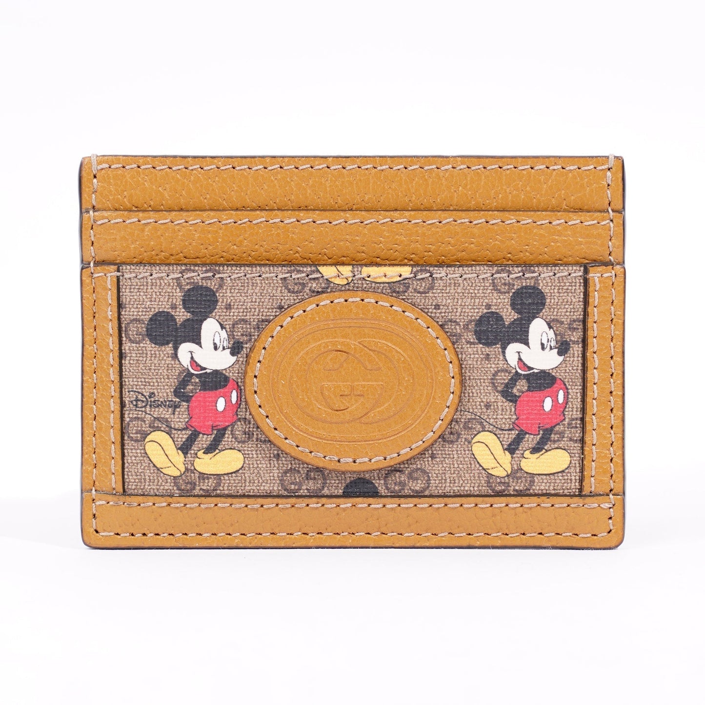 Gucci x Disney Womens Card Holder Brown