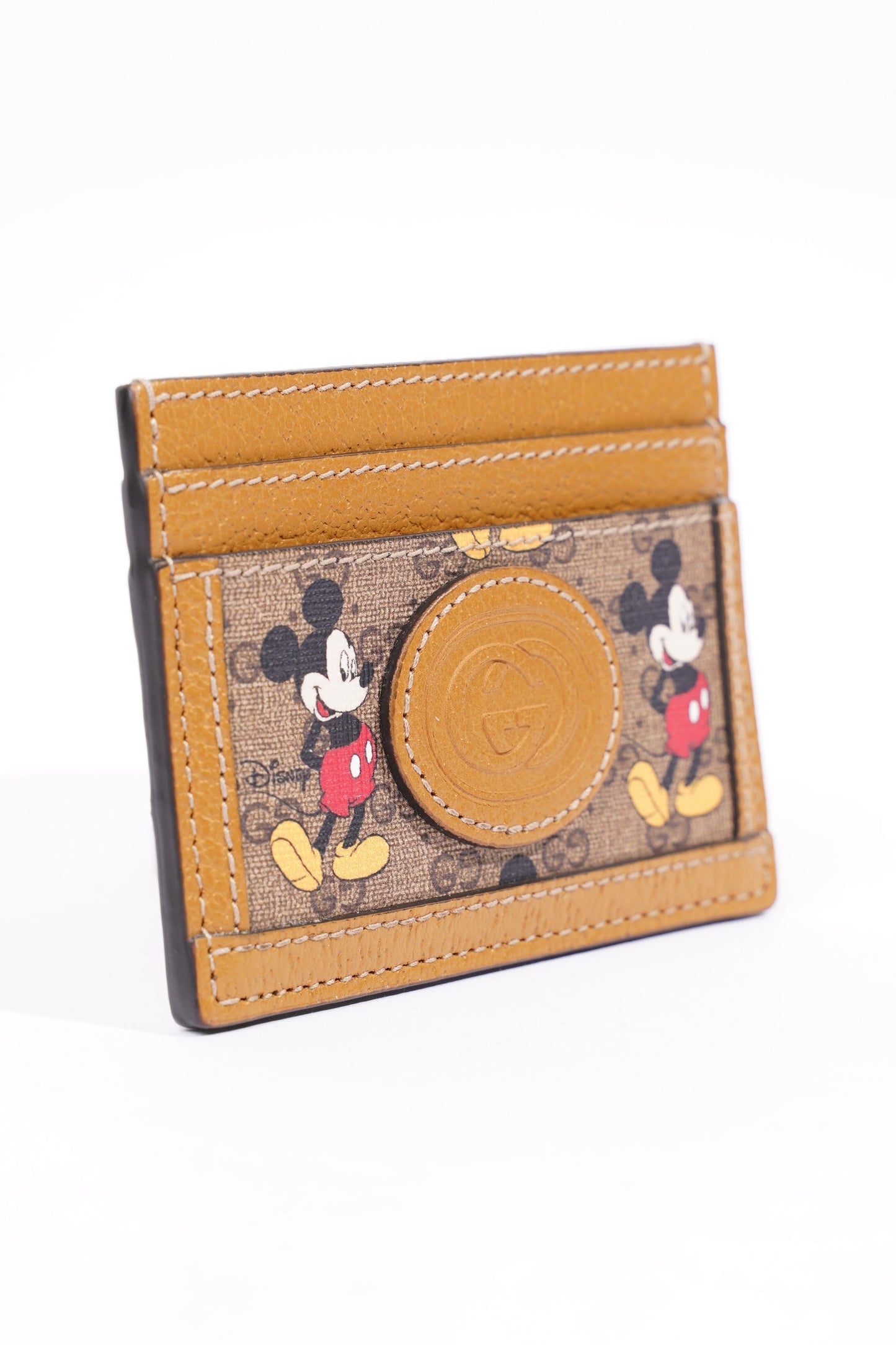 Gucci x Disney Womens Card Holder Brown