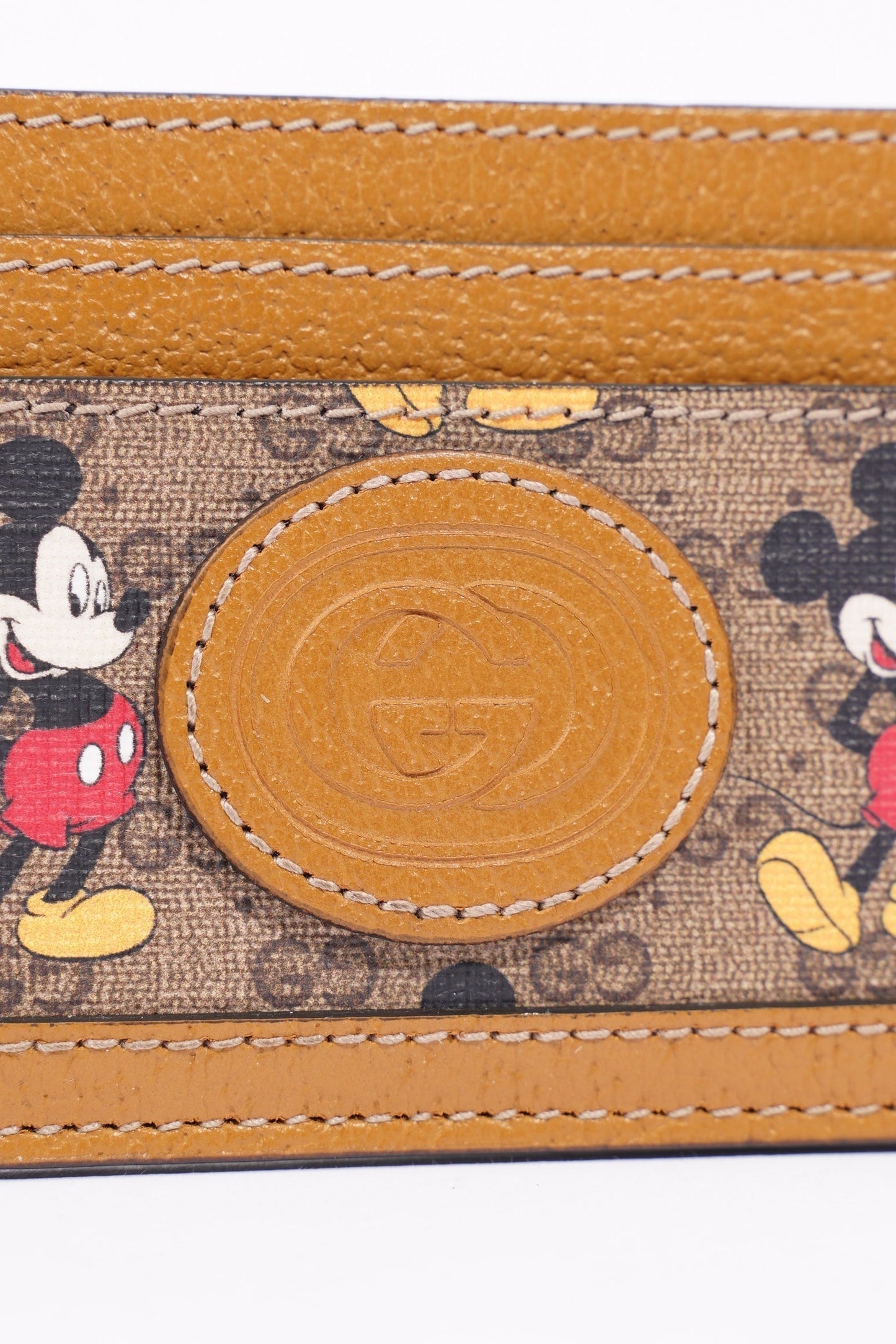 Gucci x Disney Womens Card Holder Brown
