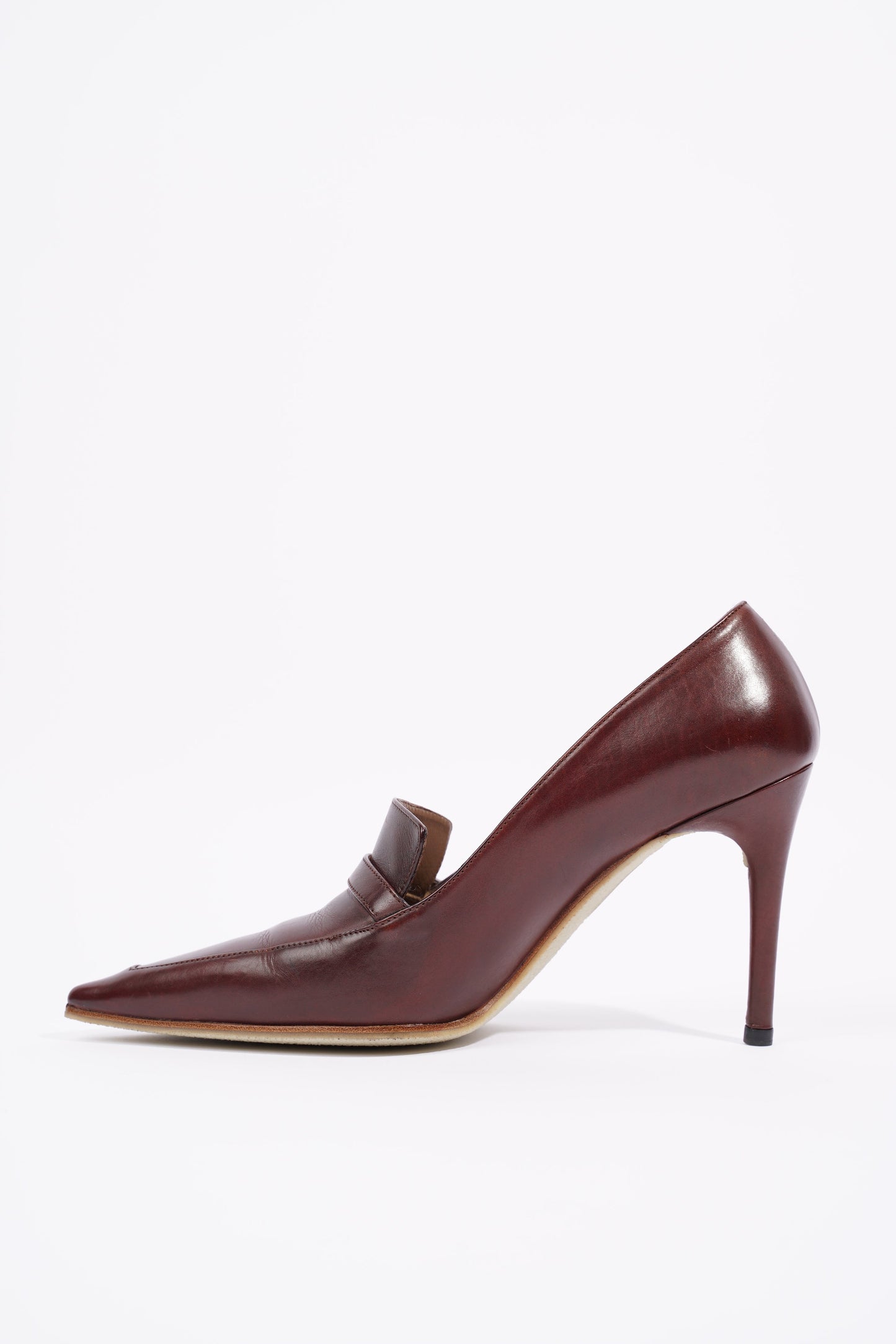 Gucci Womens Court Half Shoe Brown EU 37.5 / UK 4.5
