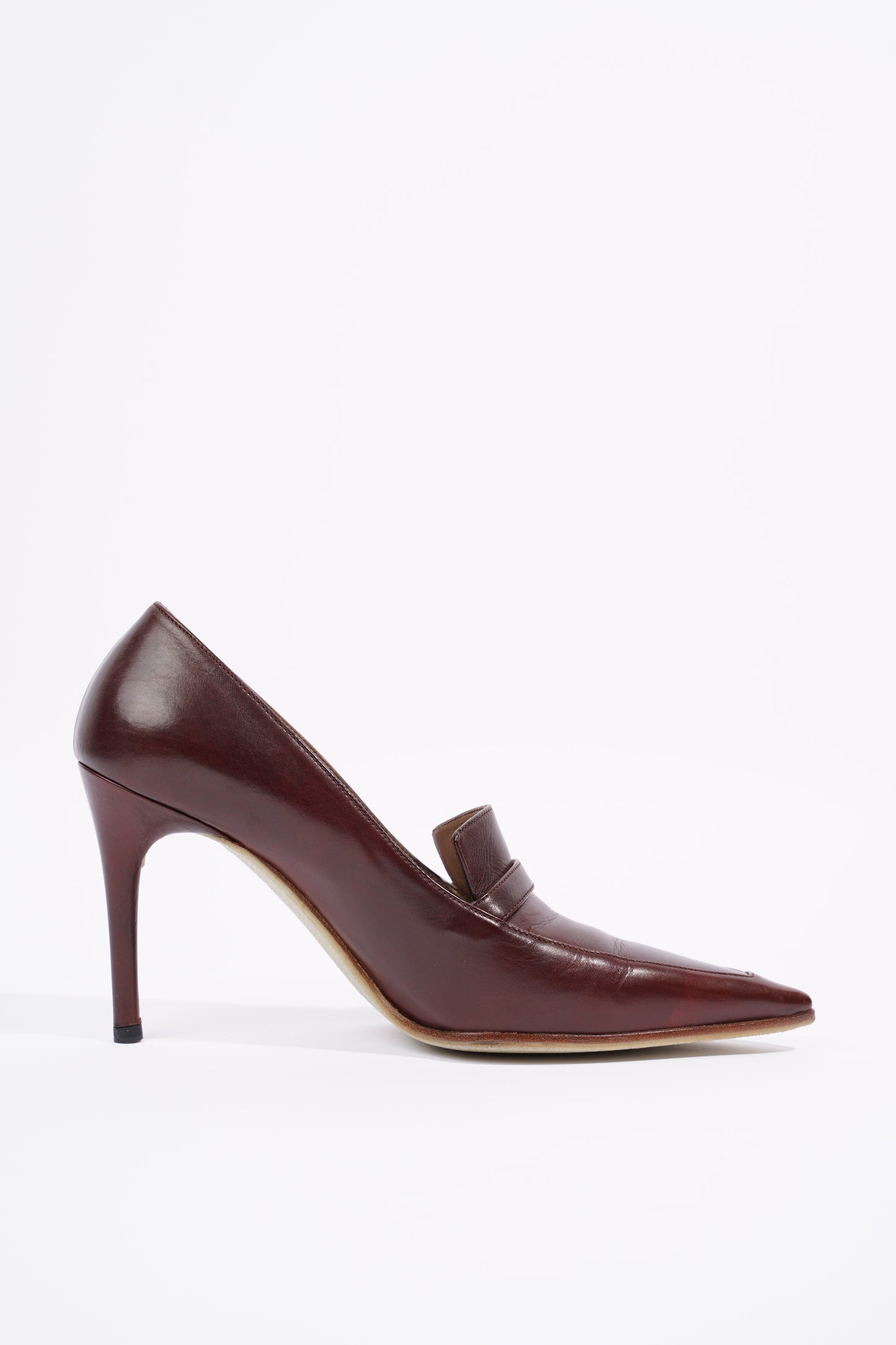 Gucci Womens Court Half Shoe Brown EU 37.5 / UK 4.5