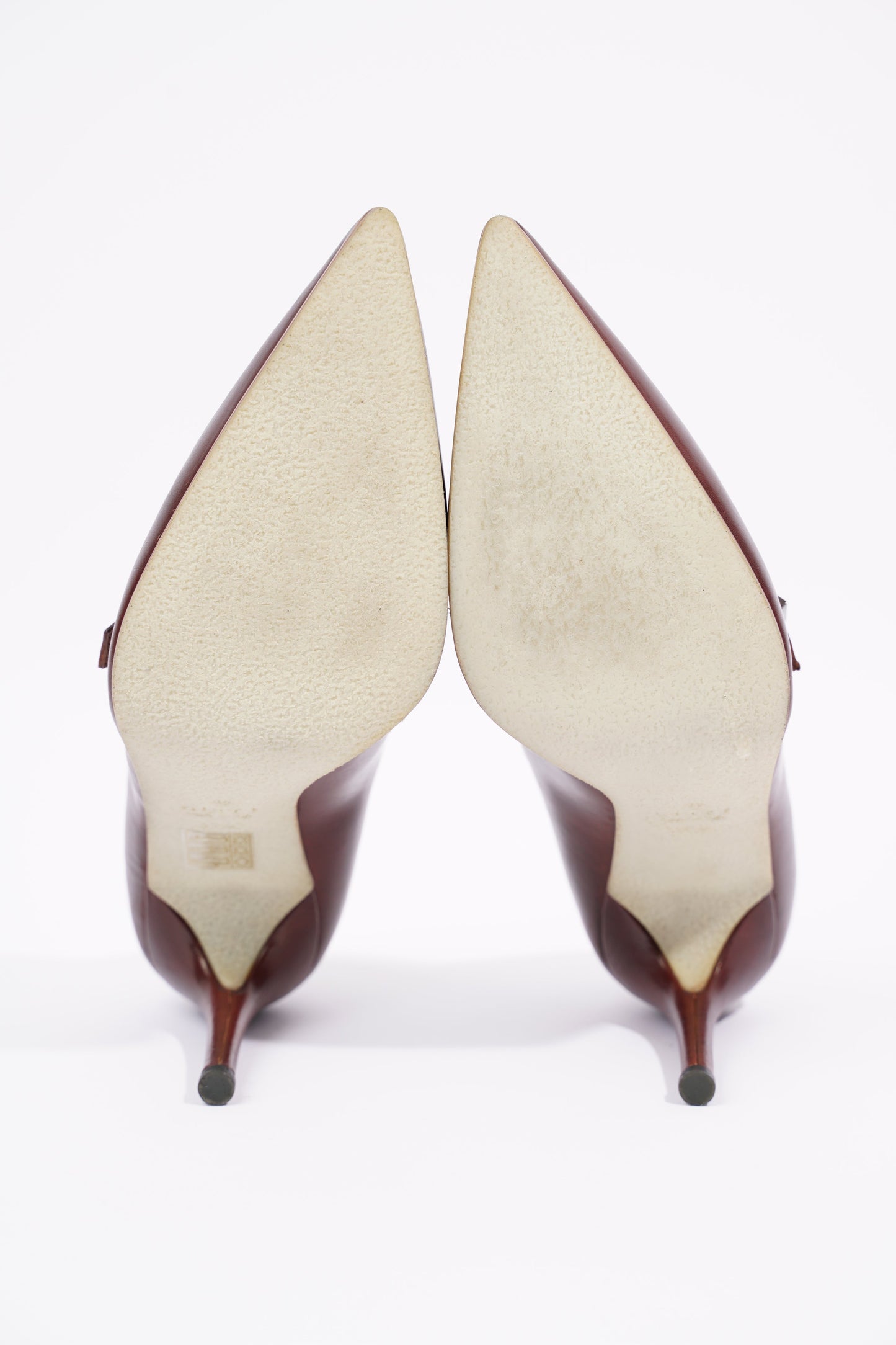 Gucci Womens Court Half Shoe Brown EU 37.5 / UK 4.5