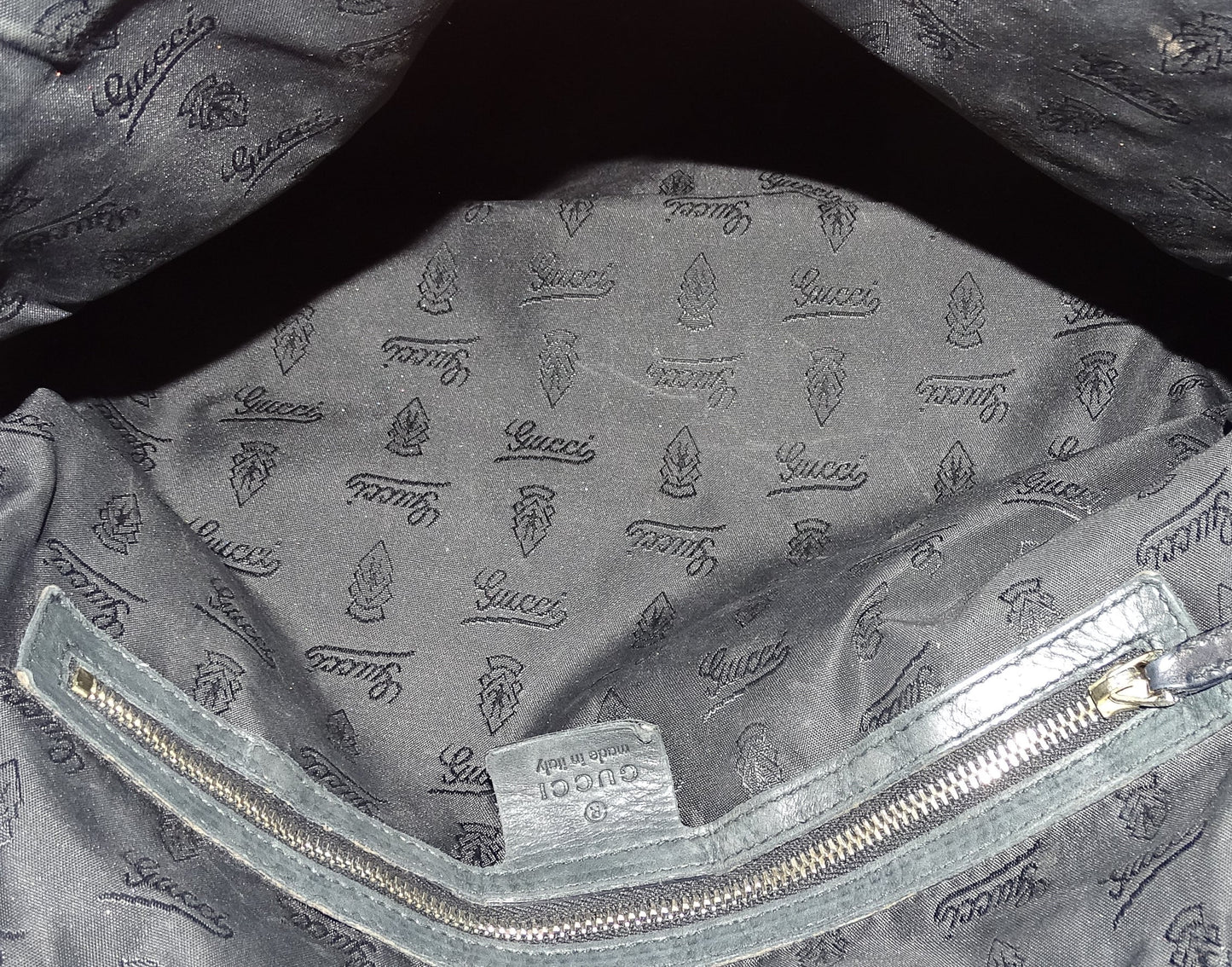Gucci Hysteria Shoulder Bag Dark Green Leather GH